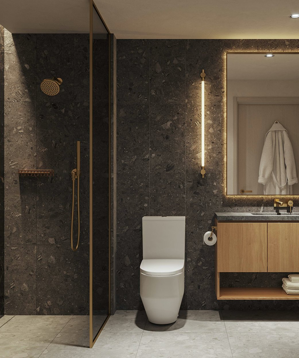 A residence interior at Lofty Brickell — developer rendering