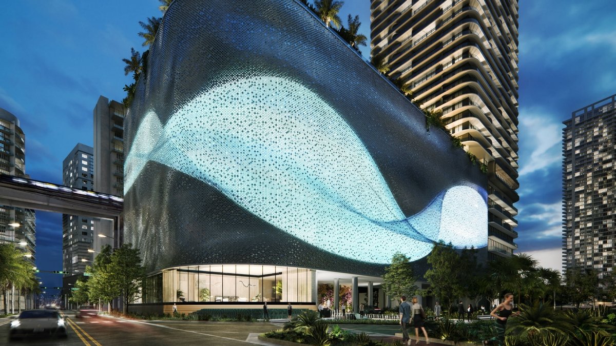 Lofty Brickell on the Miami River — developer rendering