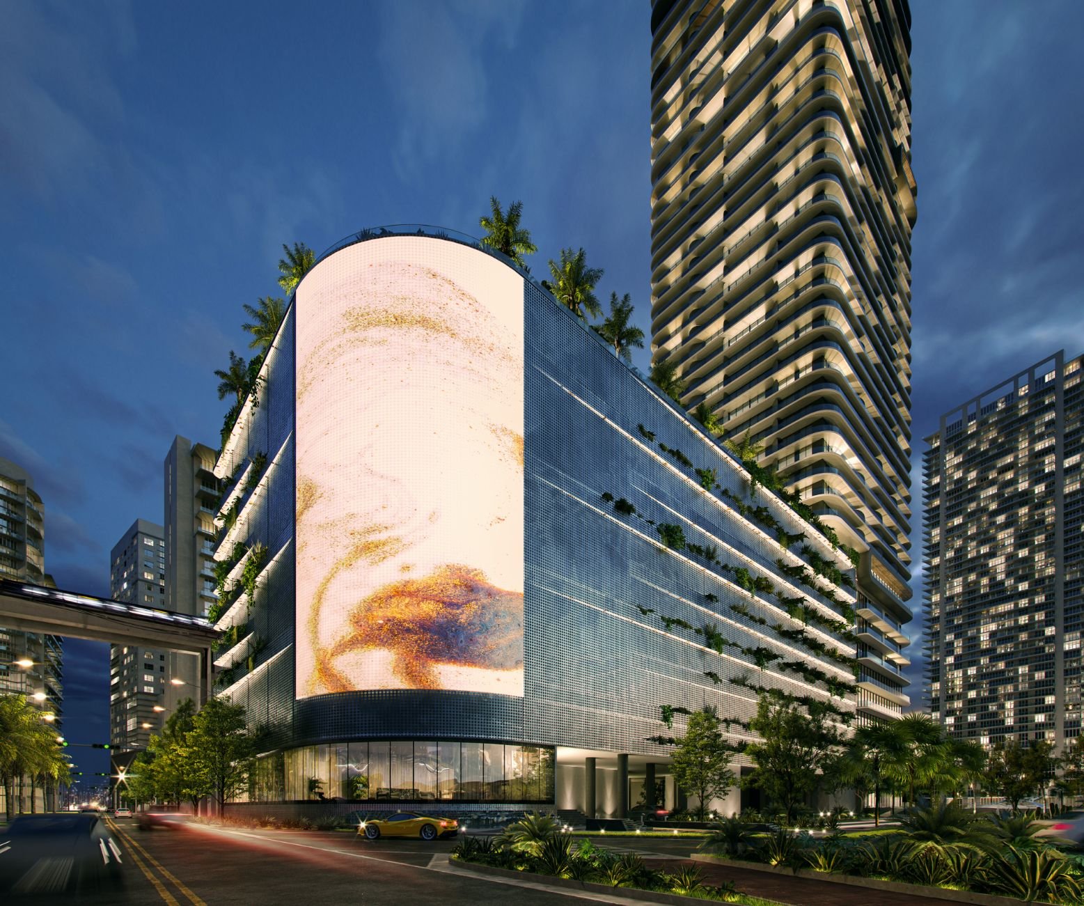 Lofty Brickell on the Miami River — developer rendering