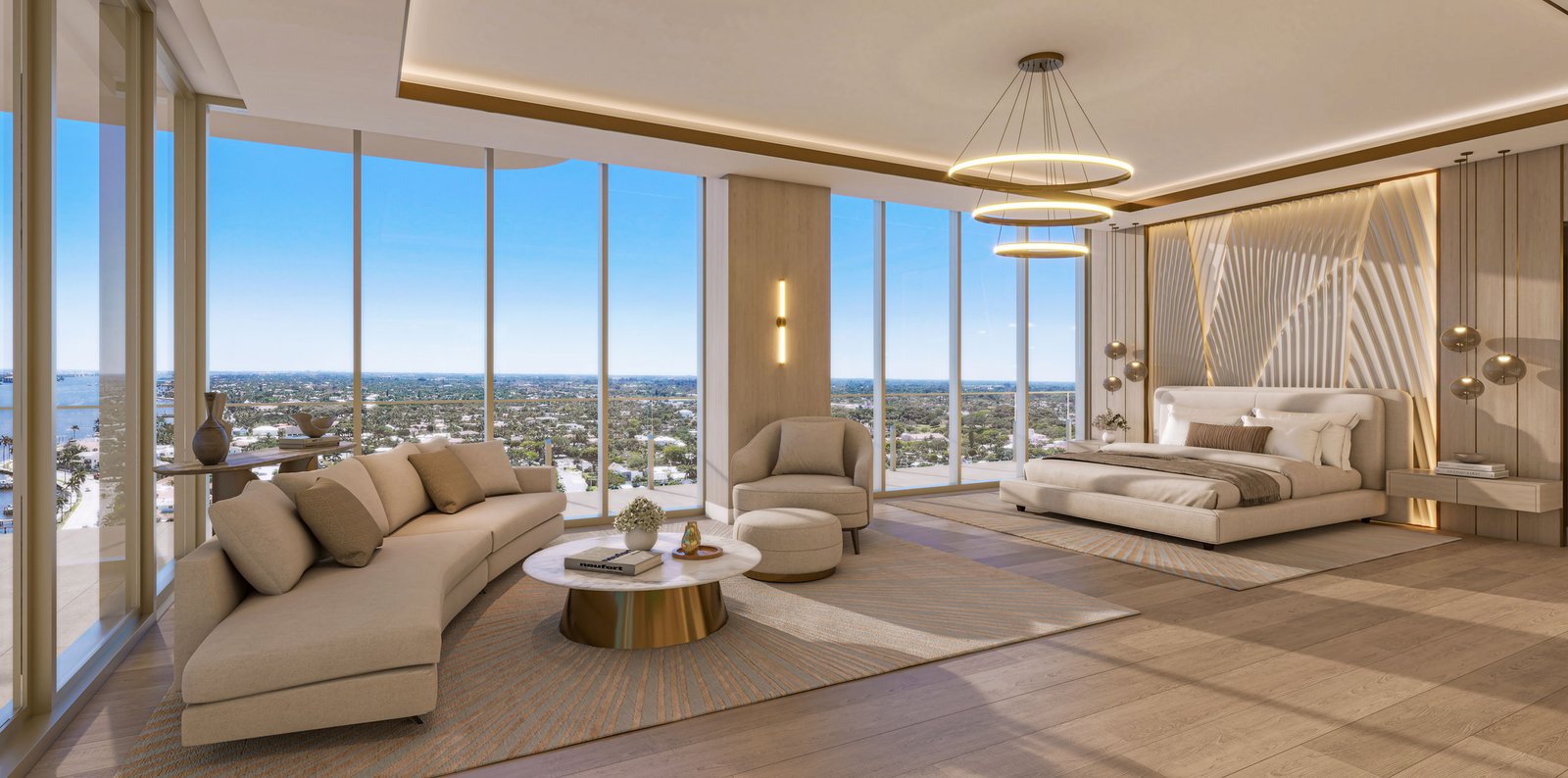- Maison d'Or West Palm Beach A residence interior at Maison d'Or — developer rendering