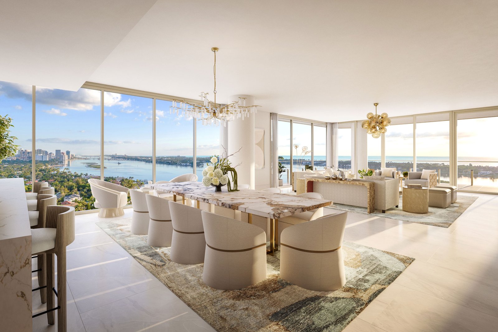 - Maison d'Or West Palm Beach A residence interior at Maison d'Or — developer rendering