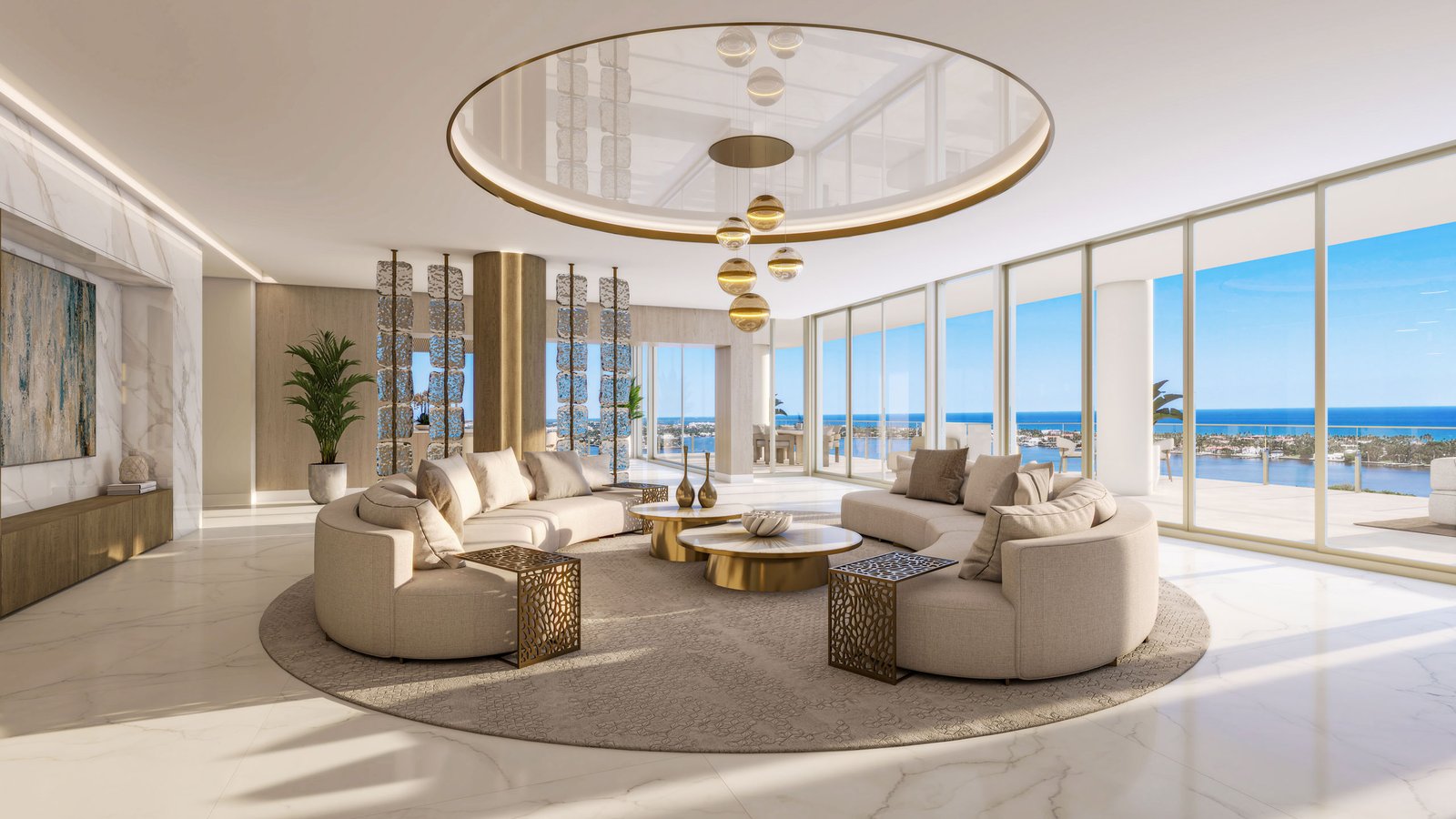 - Maison d'Or West Palm Beach A residence interior at Maison d'Or — developer rendering
