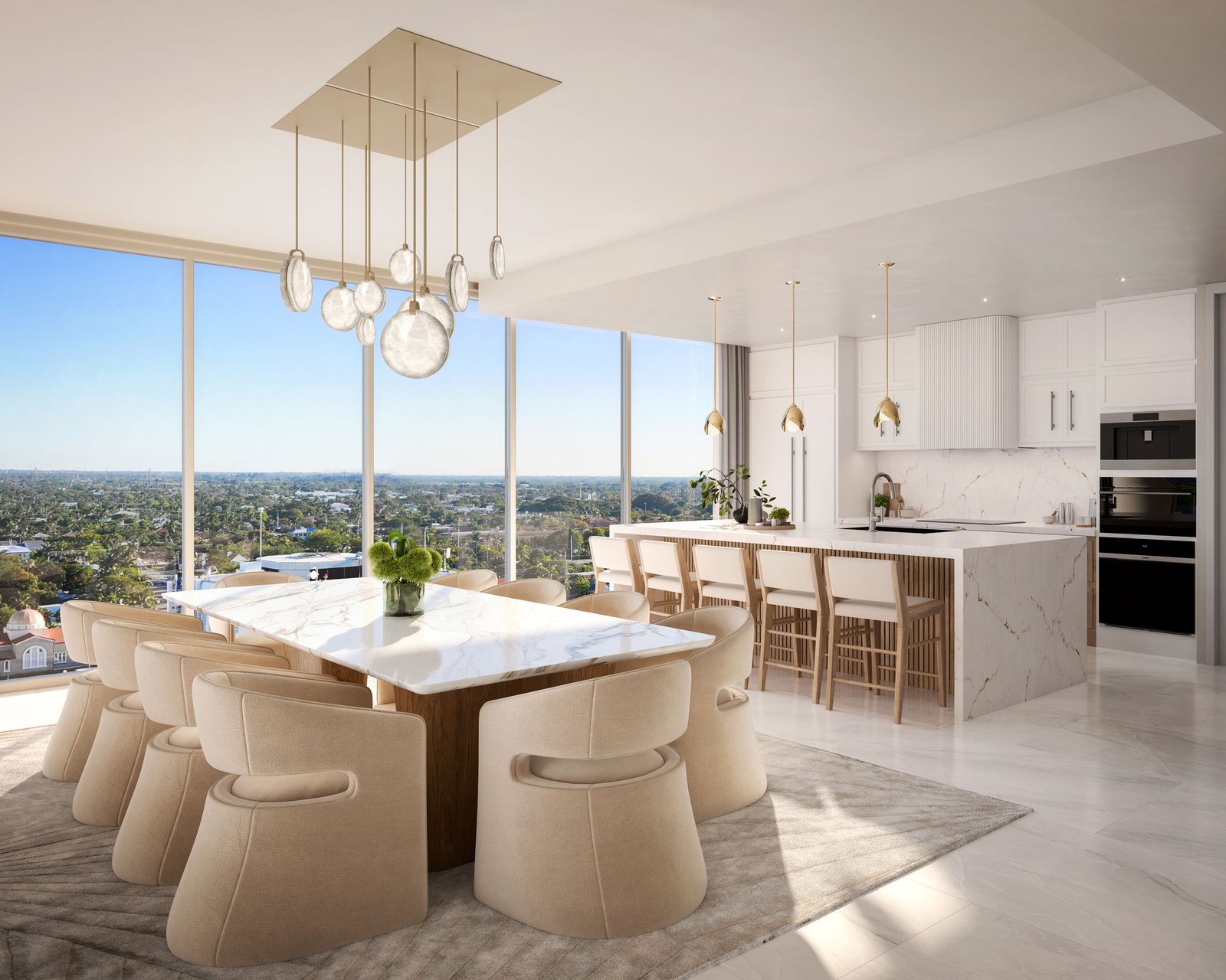 - Maison d'Or West Palm Beach A residence interior at Maison d'Or — developer rendering