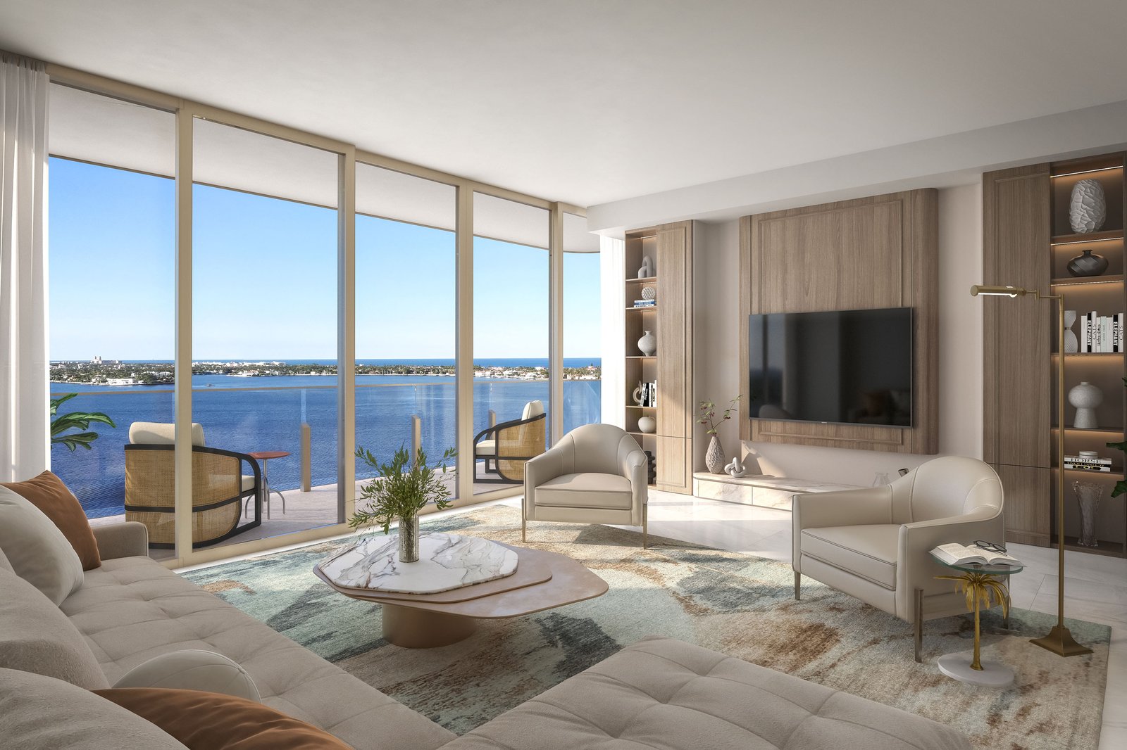 - Maison d'Or West Palm Beach A residence interior at Maison d'Or — developer rendering