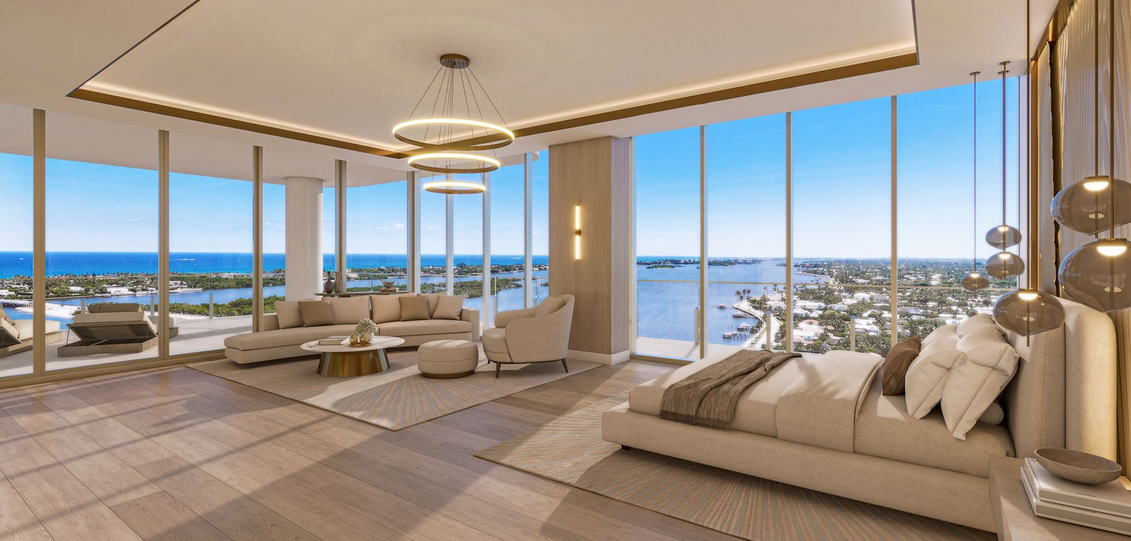 - Maison d'Or West Palm Beach A residence interior at Maison d'Or — developer rendering