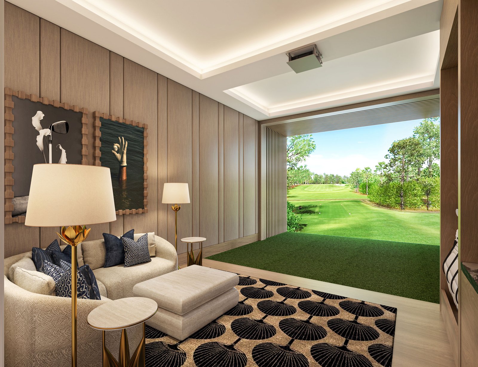 - Maison d'Or West Palm Beach An amenity space at Maison d'Or — developer rendering