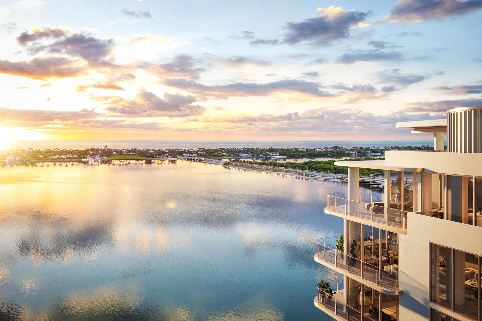 - Maison d'Or West Palm Beach Maison d'Or over the Intracoastal — developer rendering