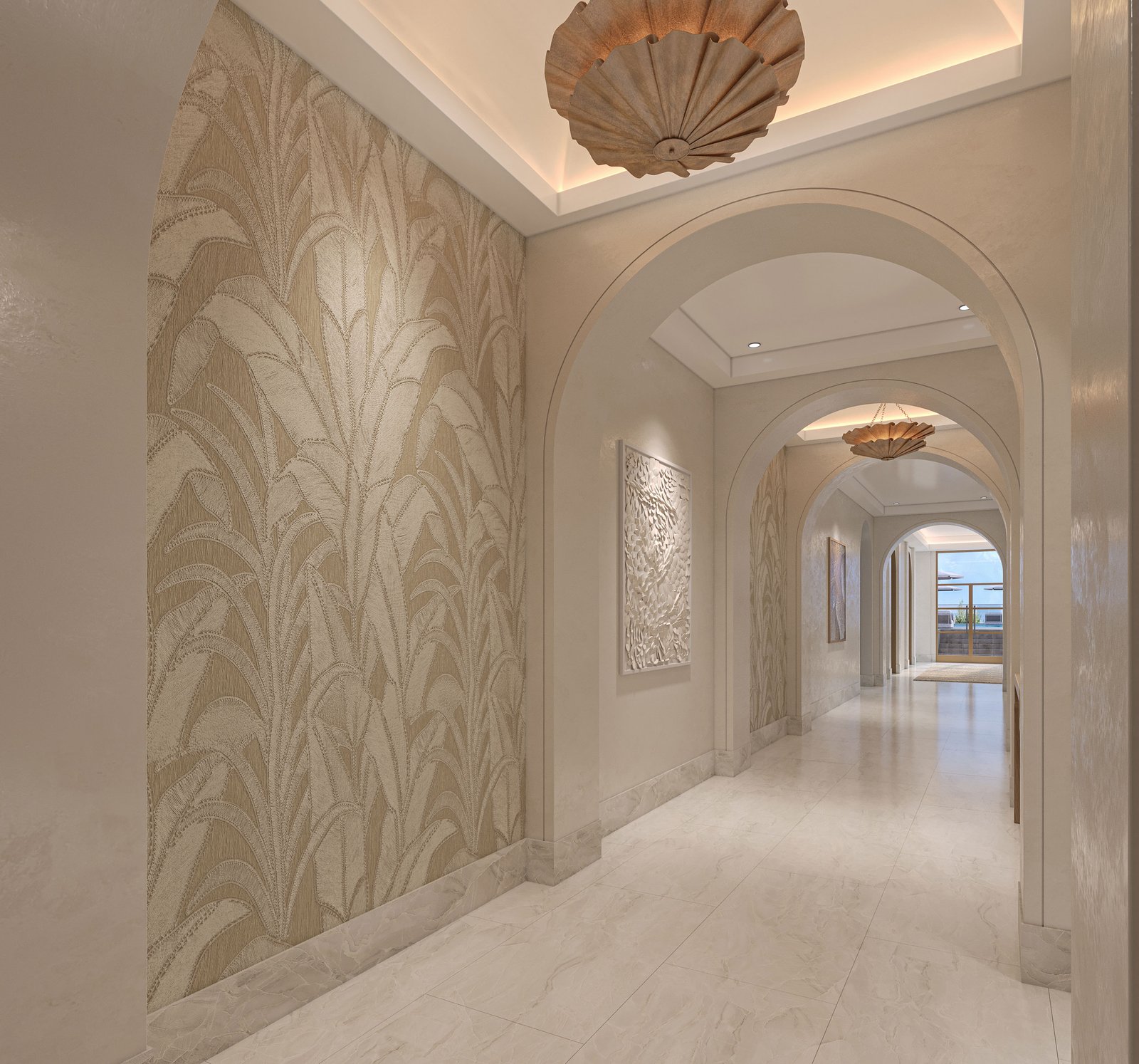 - Maison d'Or West Palm Beach The arrival level at Maison d'Or — developer rendering
