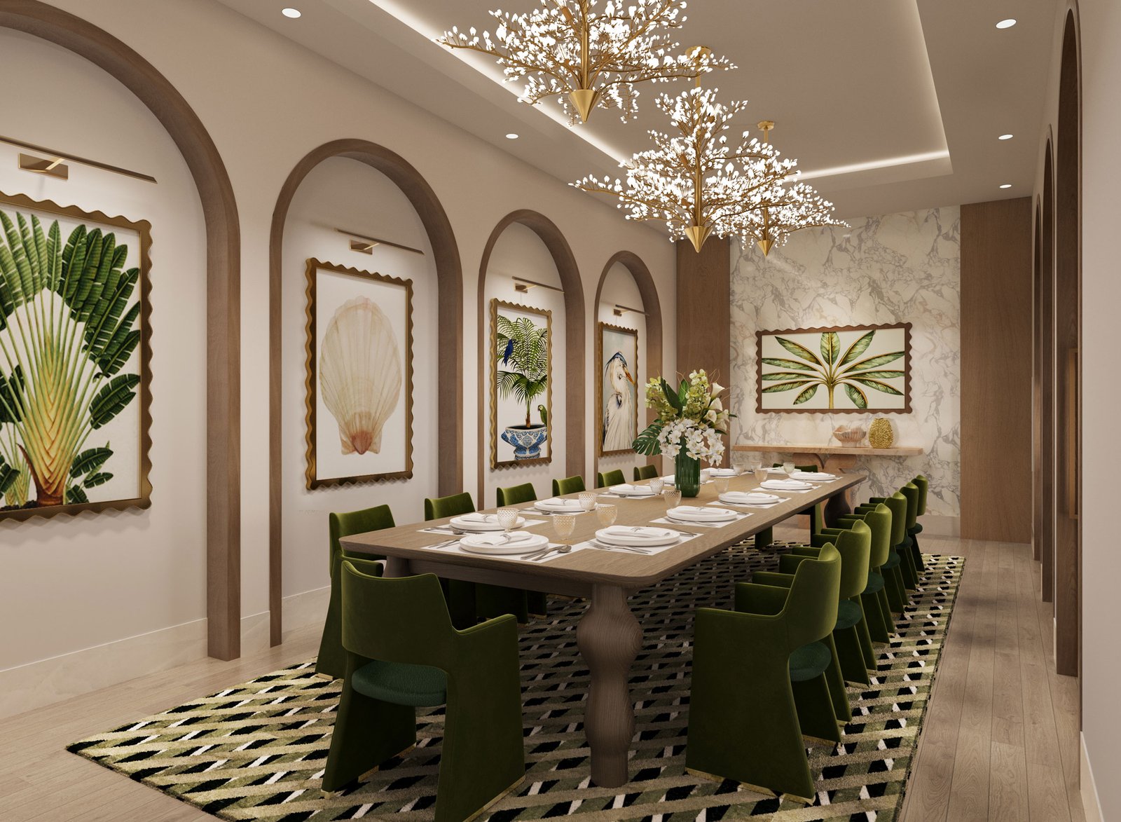 - Maison d'Or West Palm Beach The private dining room at Maison d'Or — developer rendering