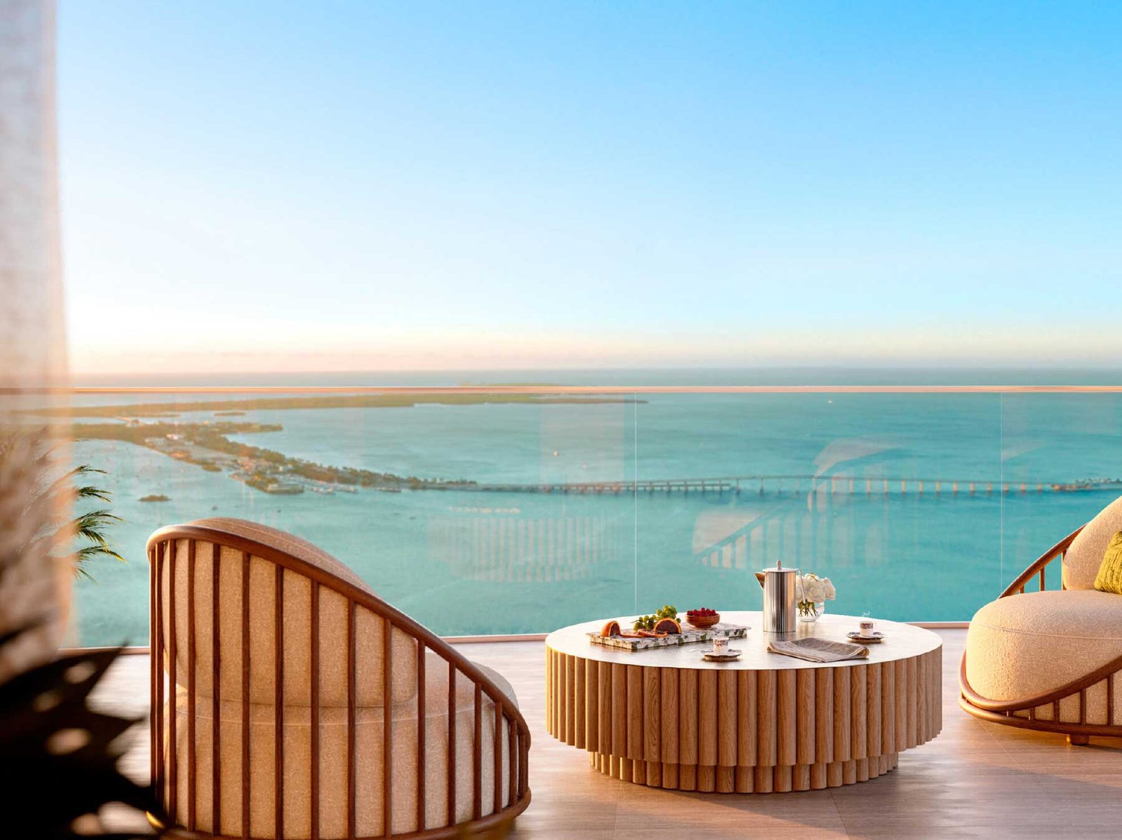 - The Residences at Mandarin Oriental, Miami Mandarin Oriental Miami primary suite — developer rendering