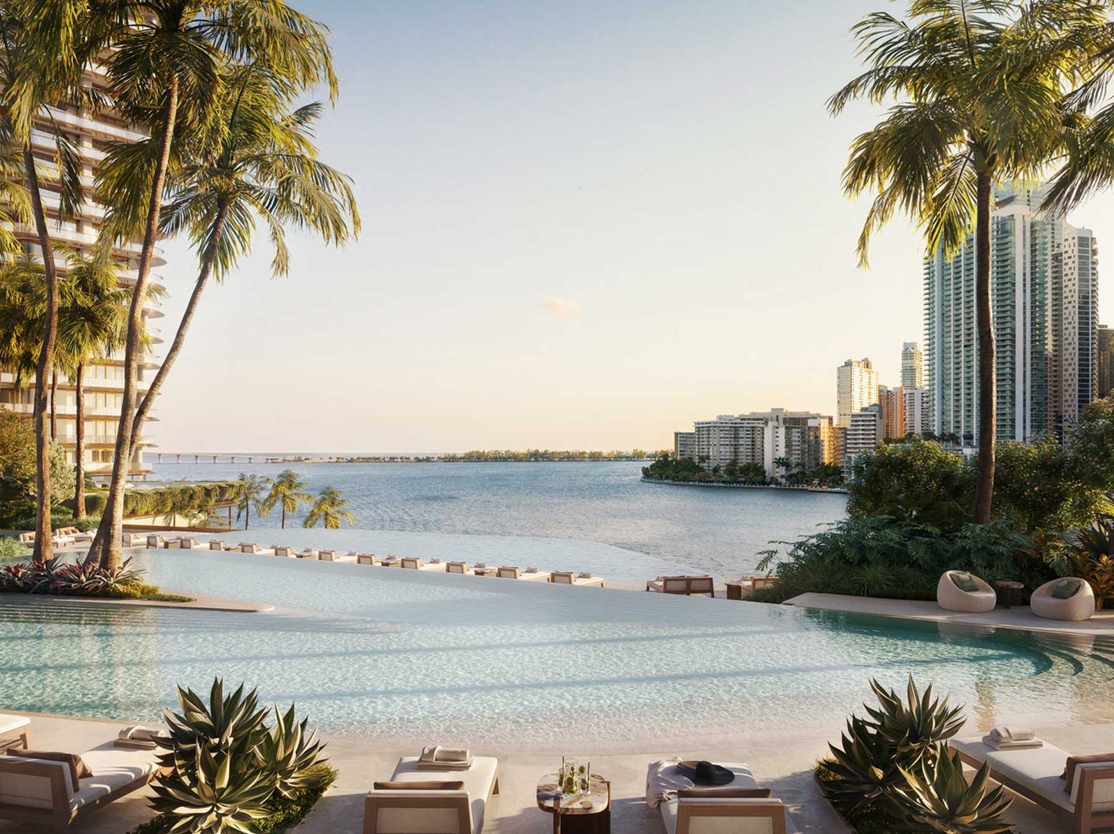 - The Residences at Mandarin Oriental, Miami Mandarin Oriental Miami residents lounge — developer rendering