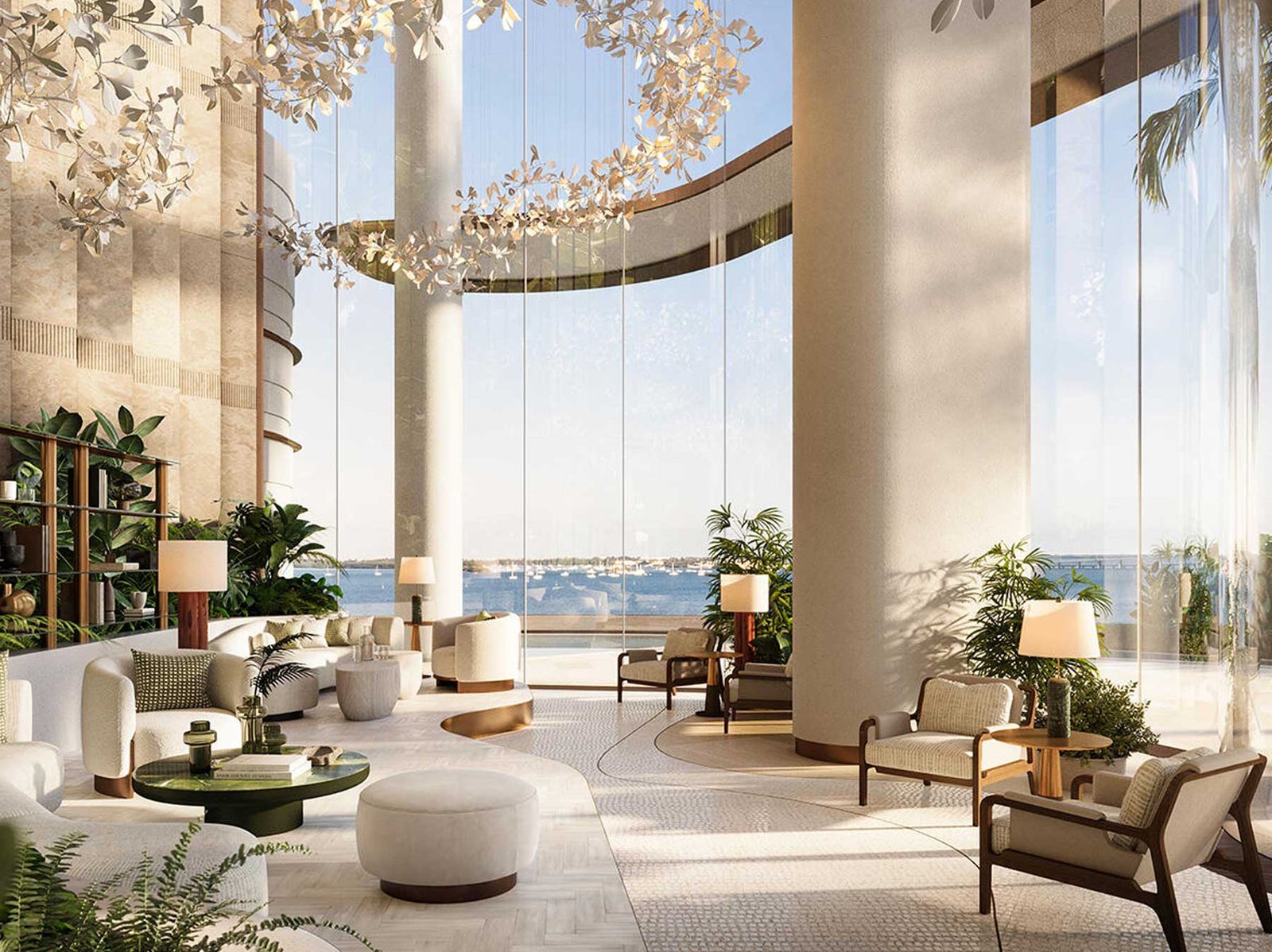 - The Residences at Mandarin Oriental, Miami Mandarin Oriental Miami podium and arrival — developer rendering