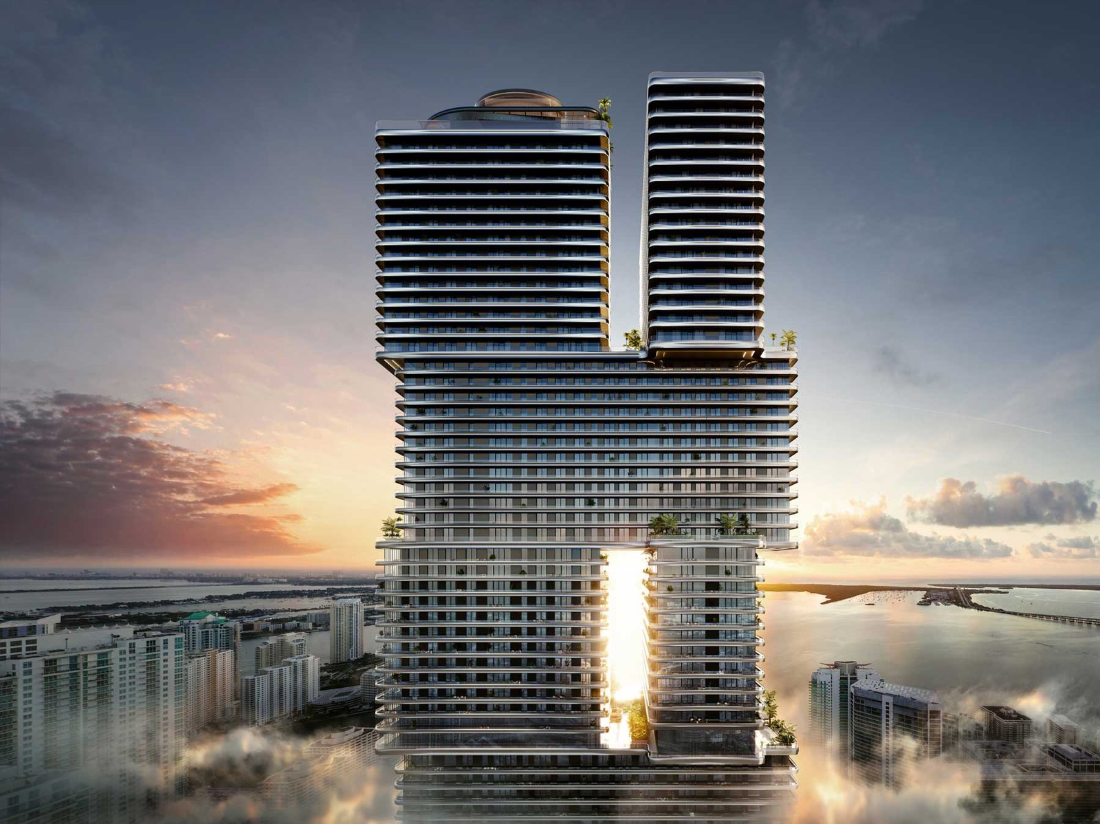 Mercedes-Benz Places Miami, SW 12th Street, Brickell &mdash; JDS Development. Developer rendering.