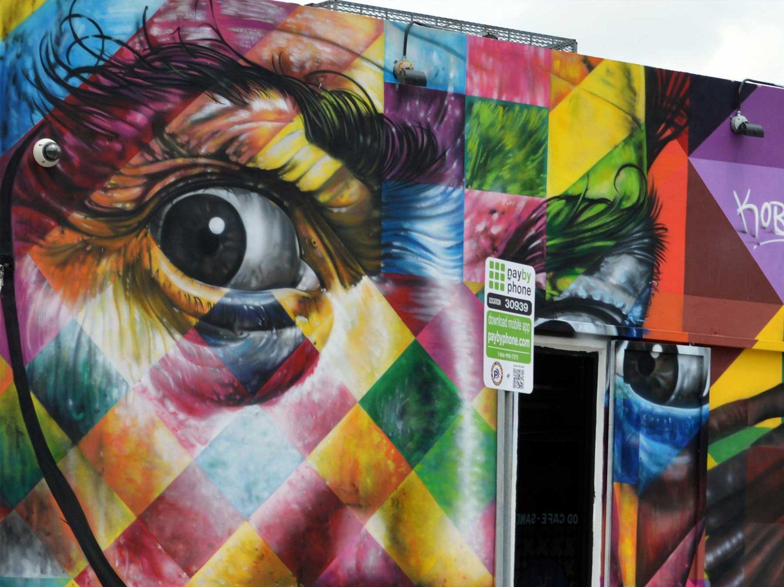 Wynwood warehouse architecture with contemporary art