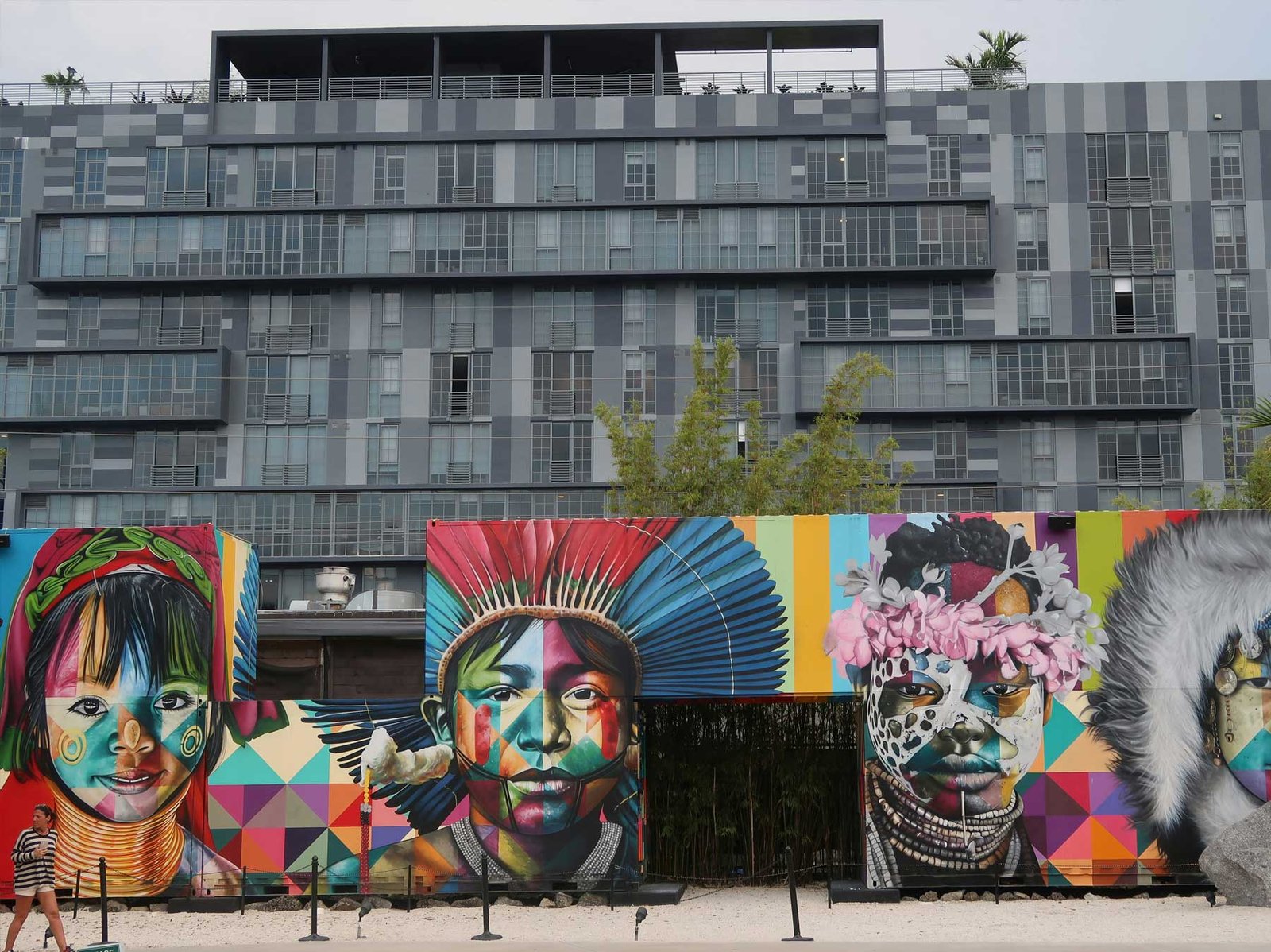 Wynwood street art and low-rise buildings
