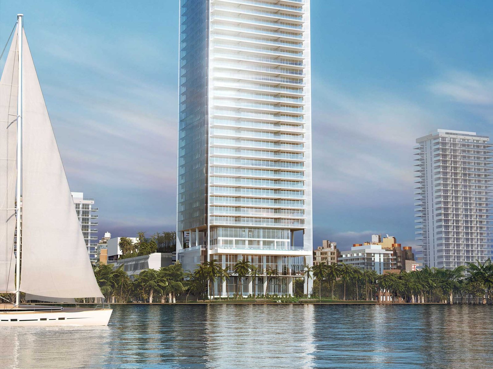 Missoni Baia on the Edgewater bayfront — developer rendering
