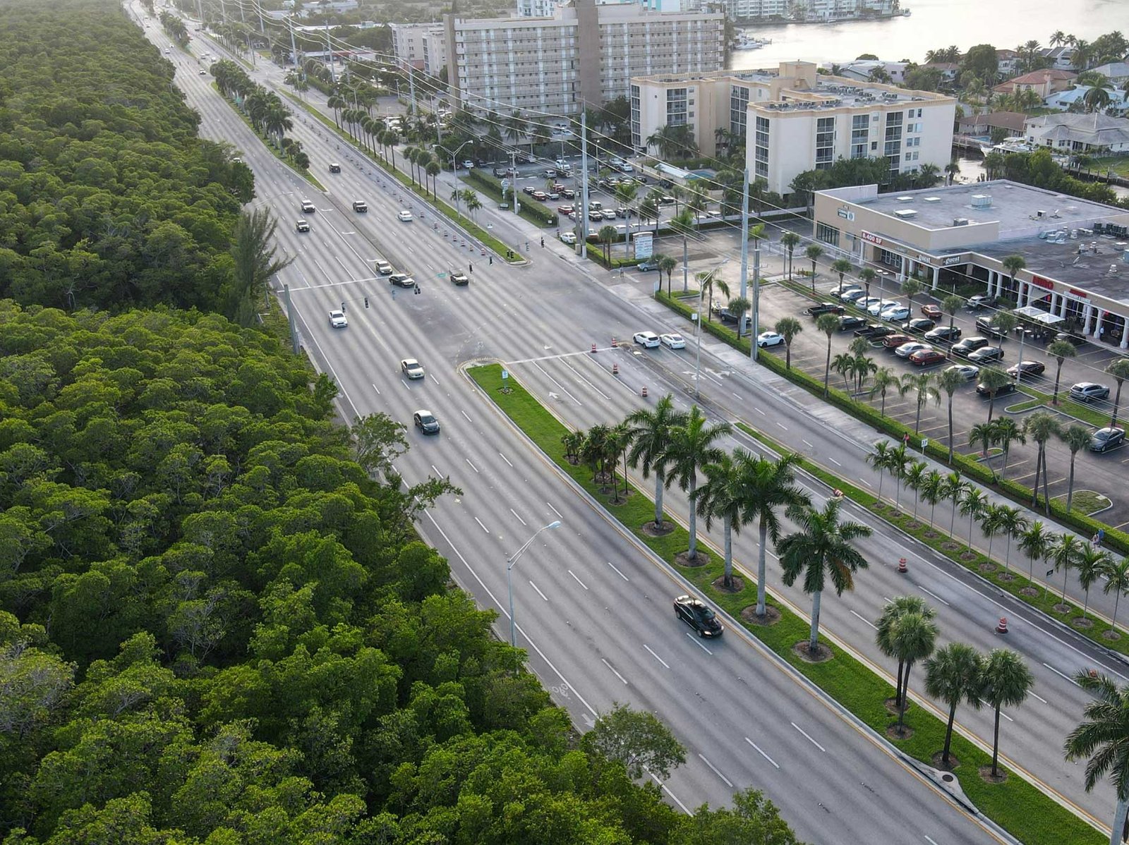 Keystone Point waterfront homes and canals, North Miami