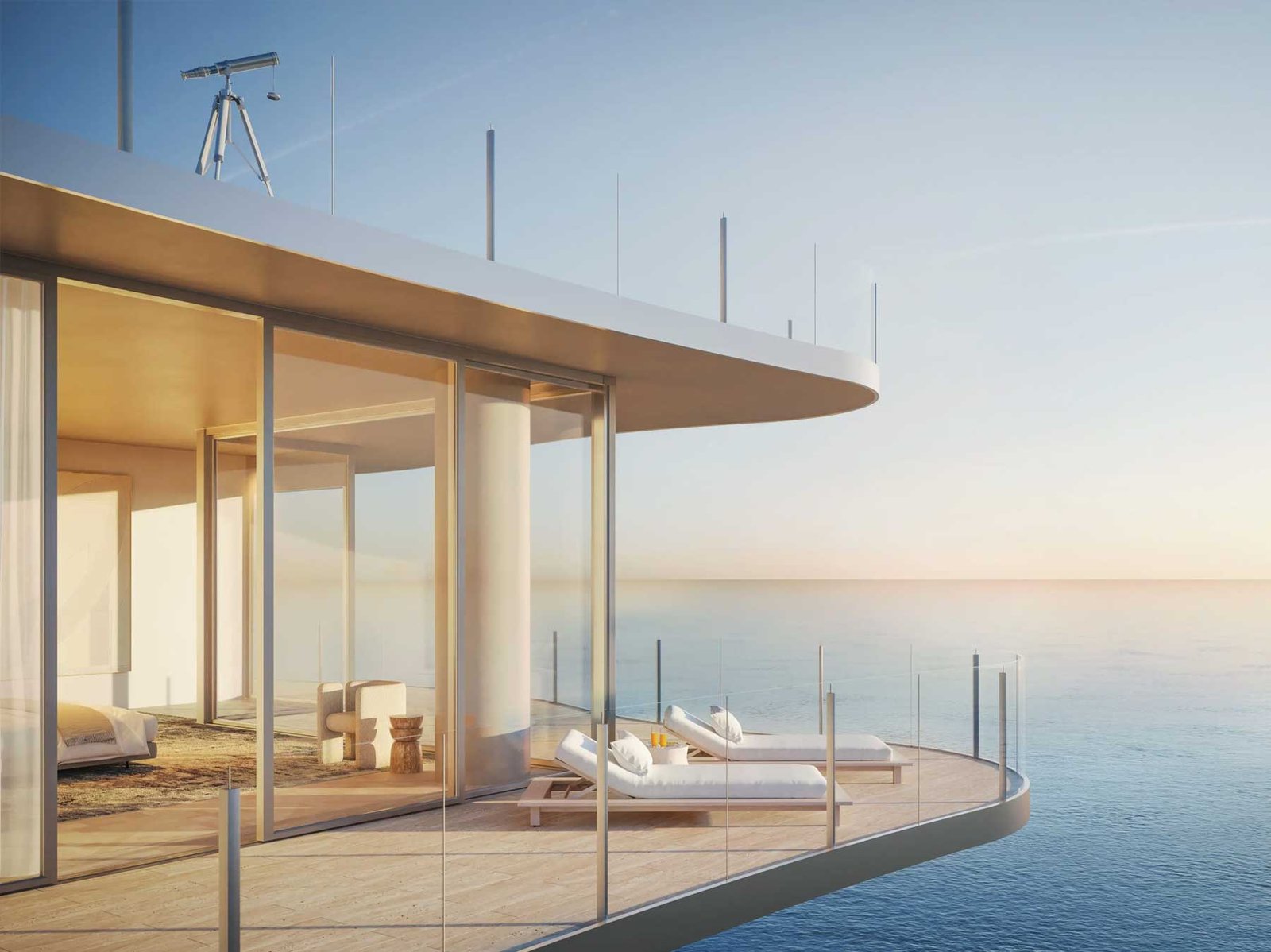 Ocean Terrace Residences, Miami Beach — dining and outlook