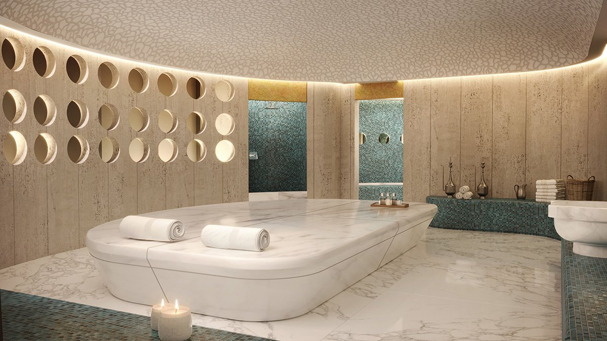 The Turkish hammam at Okan Tower