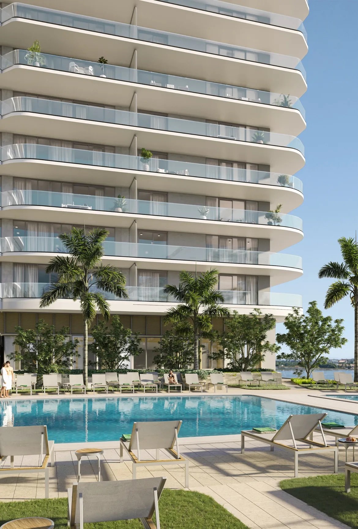 An amenity space at Olara Residences — developer rendering
