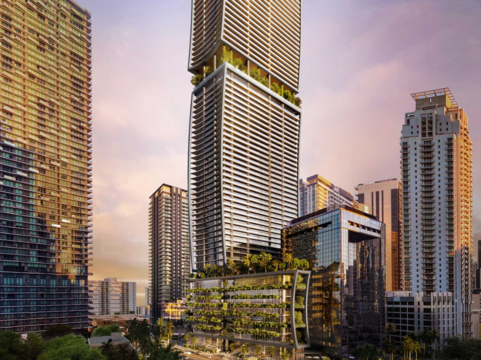 ORA by Casa Tua, 1210 Brickell Avenue, Miami — developer rendering of the tower