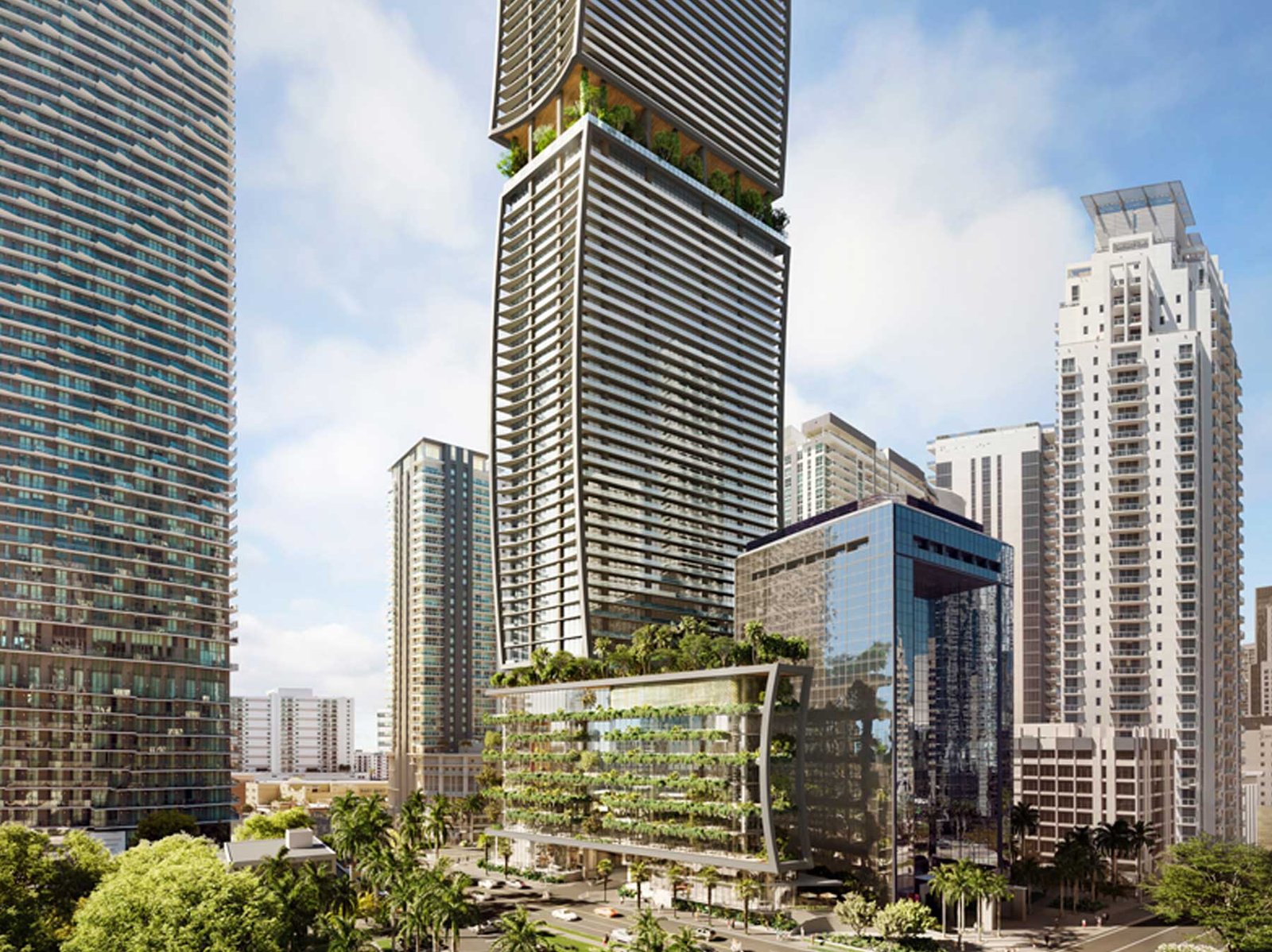 ORA by Casa Tua arrival and porte-cochere — developer rendering