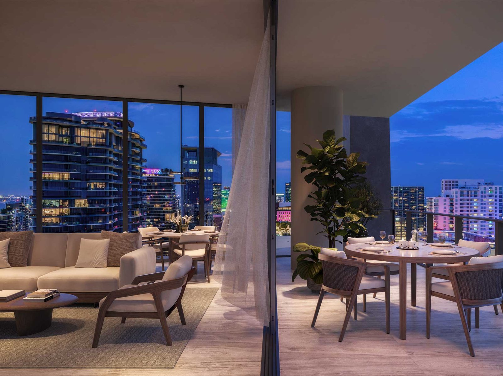 ORA by Casa Tua residents lounge — developer rendering