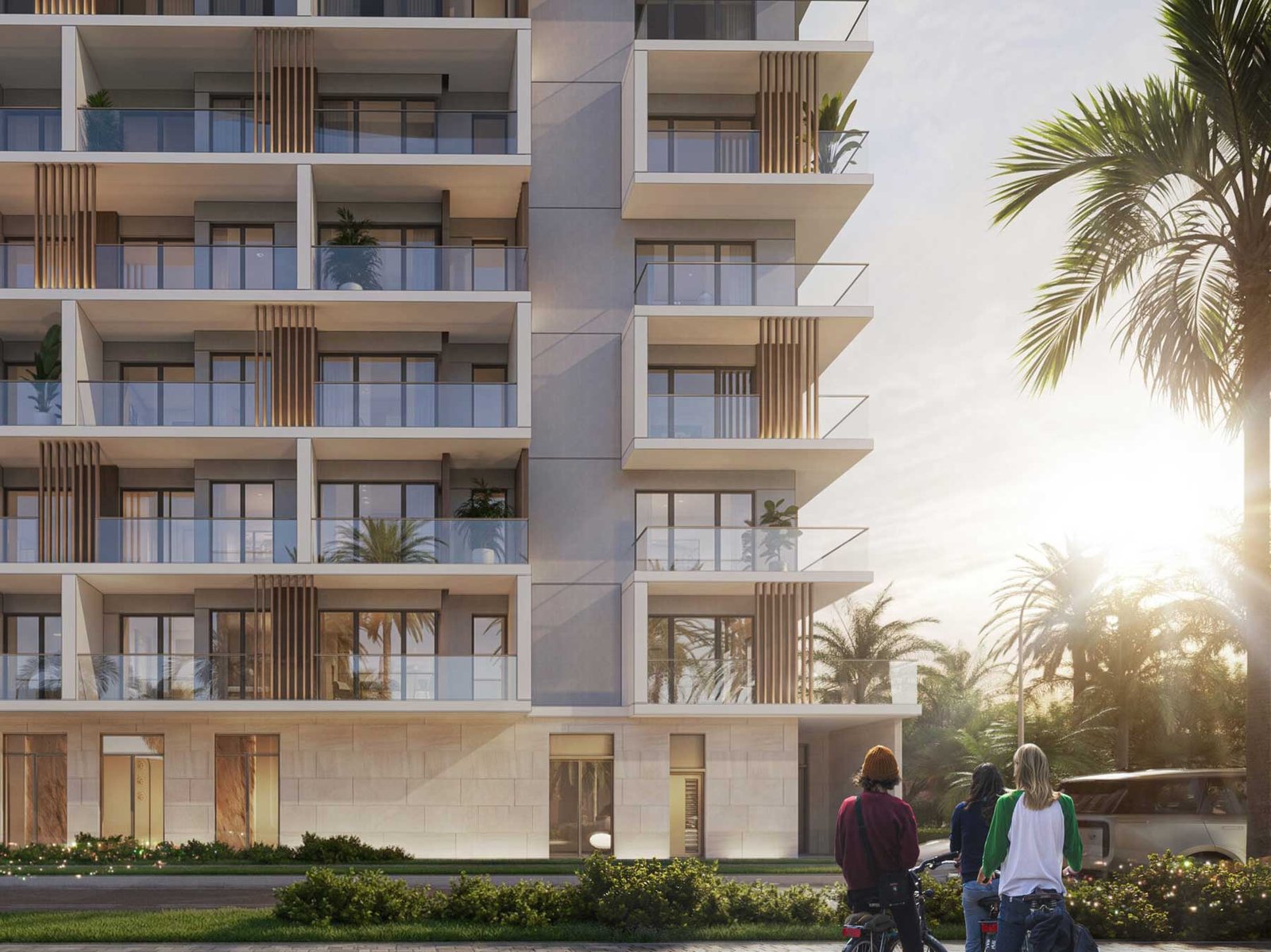 The balconies of Parkside Residences Brickell — developer rendering