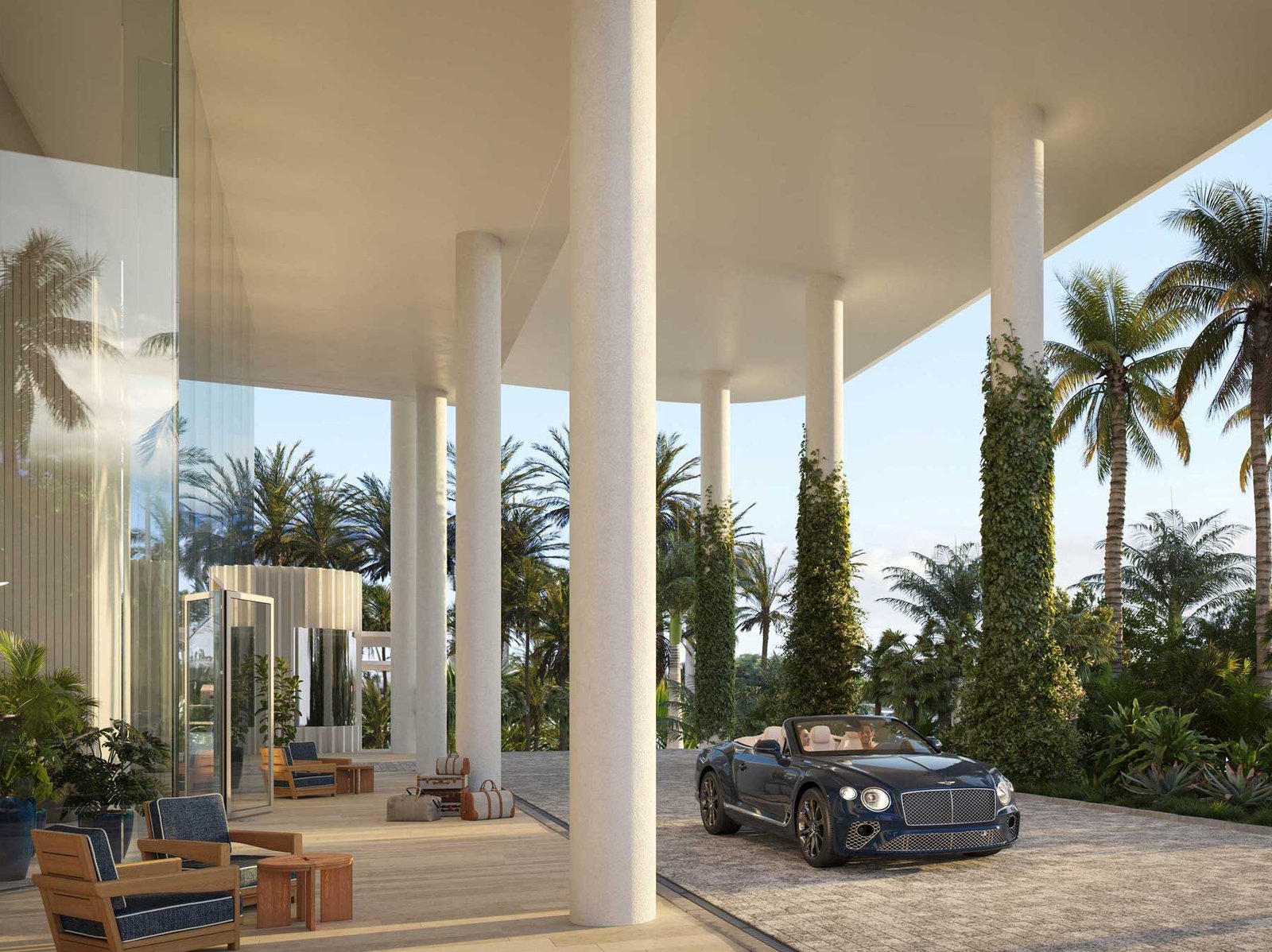 - The Perigon Miami Beach The Perigon Miami Beach oceanfront elevation — developer rendering