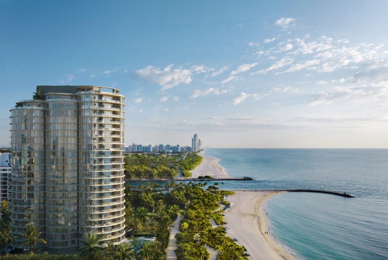 Developer rendering of Rivage Bal Harbour, the 24-storey oceanfront tower at 10245 Collins Avenue