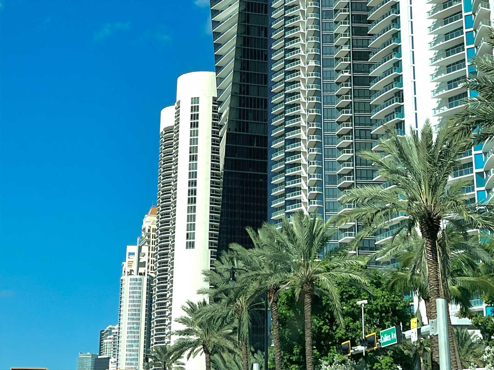 - Sunny Isles Beach Sunny Isles Beach oceanfront looking north toward Golden Beach