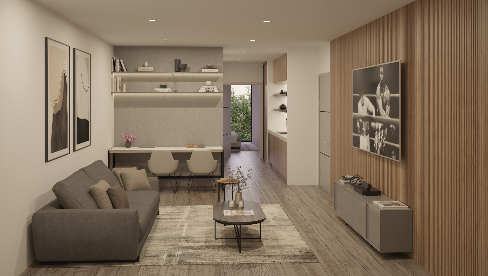 - Visions at Brickell Station A residence interior at Visions at Brickell Station — developer rendering