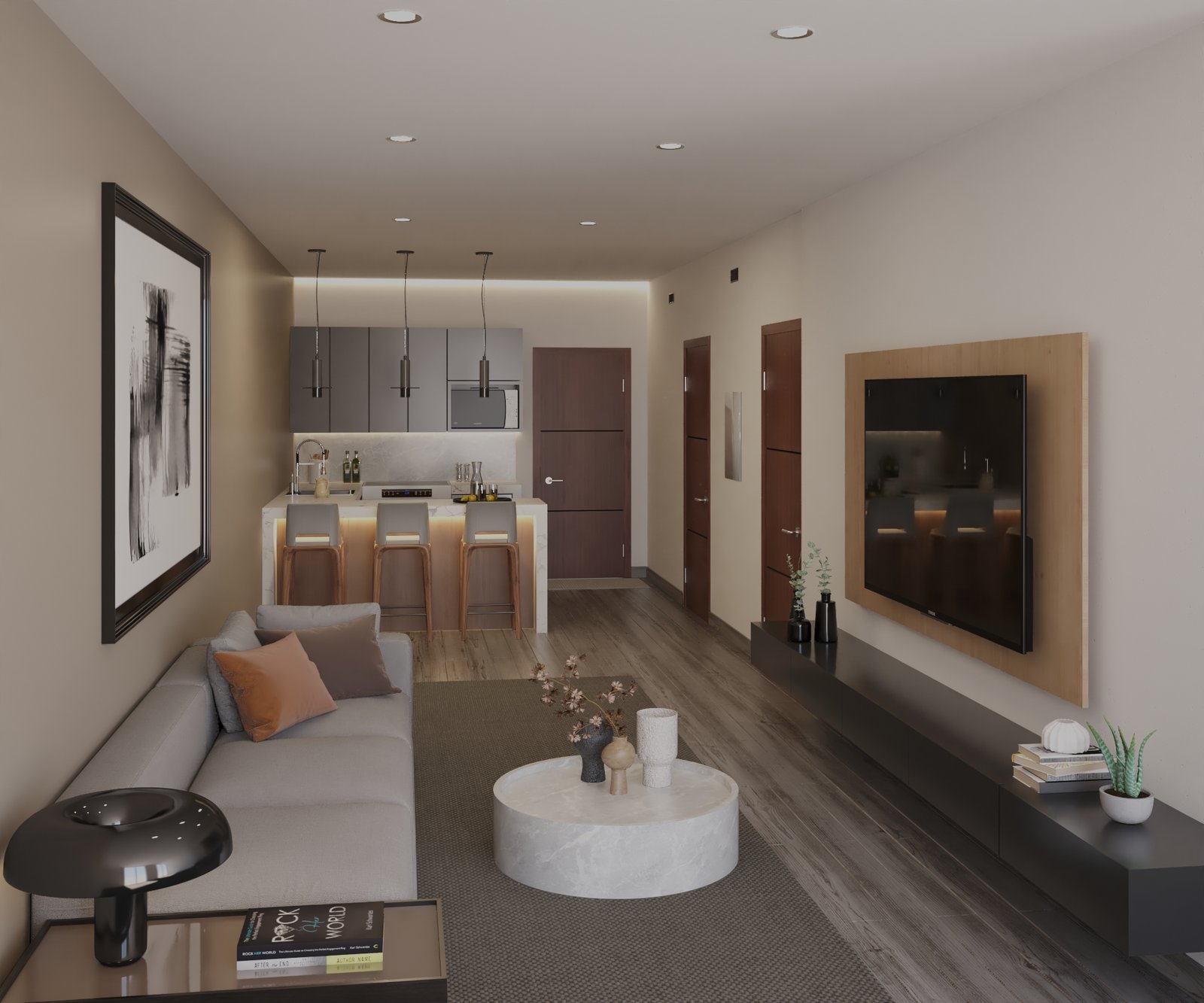 - Visions at Brickell Station A residence interior at Visions at Brickell Station — developer rendering
