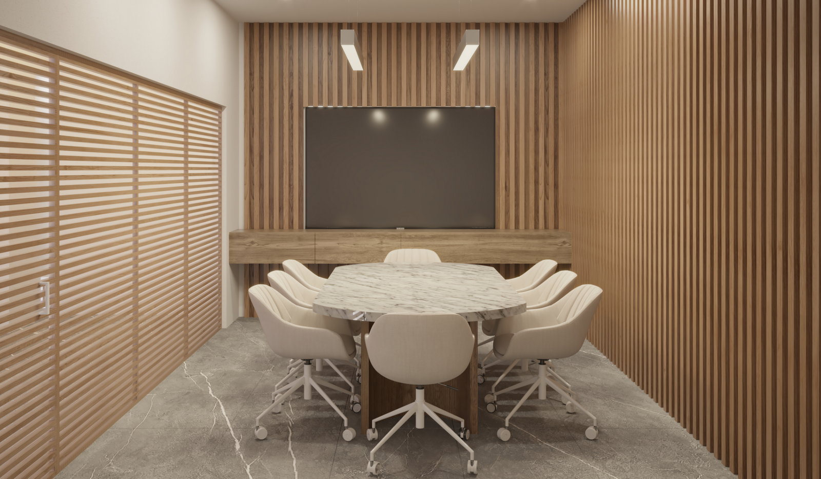 - Visions at Brickell Station The meeting room at Visions at Brickell Station — developer rendering