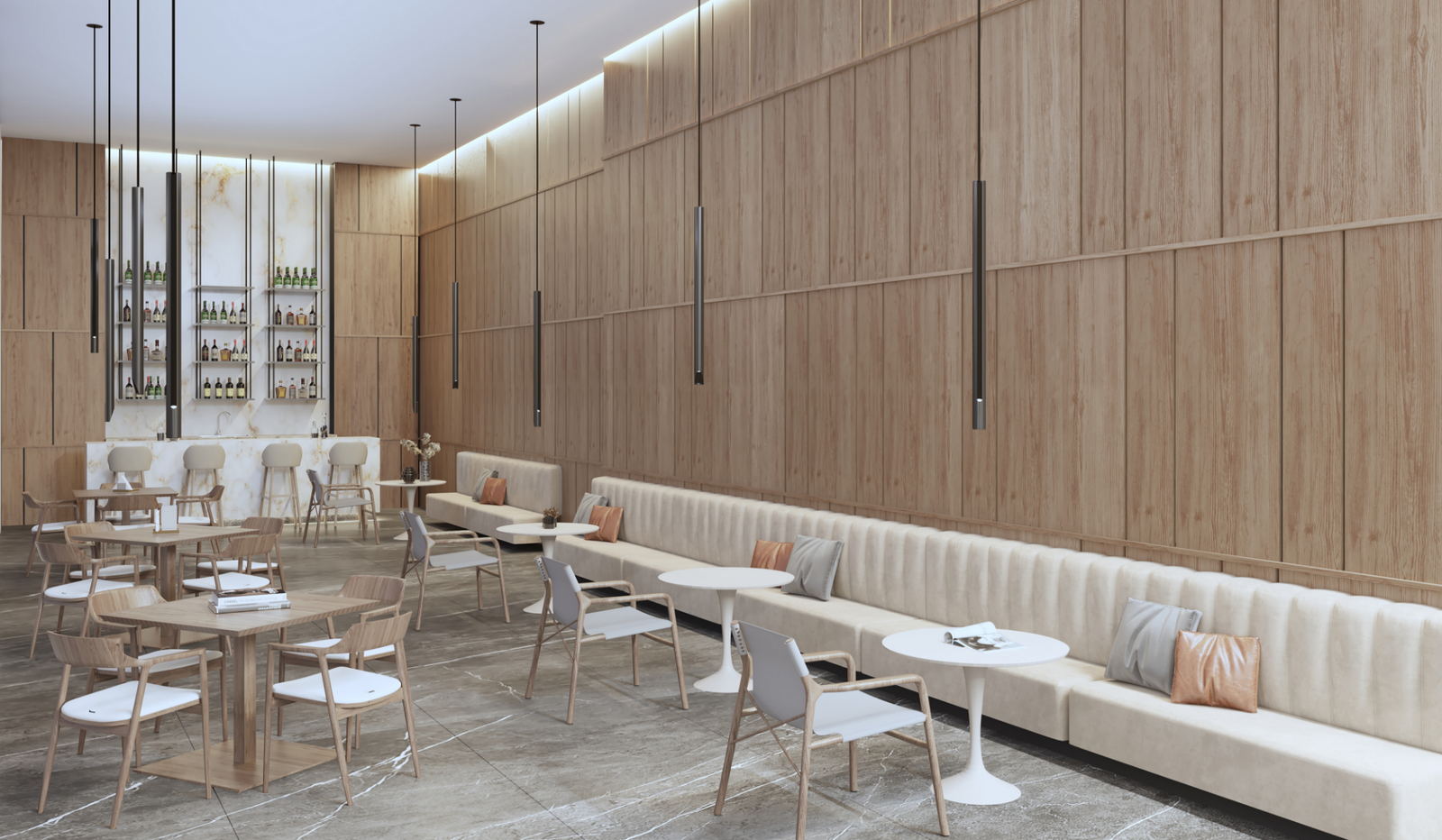 - Visions at Brickell Station The restaurant at Visions at Brickell Station — developer rendering