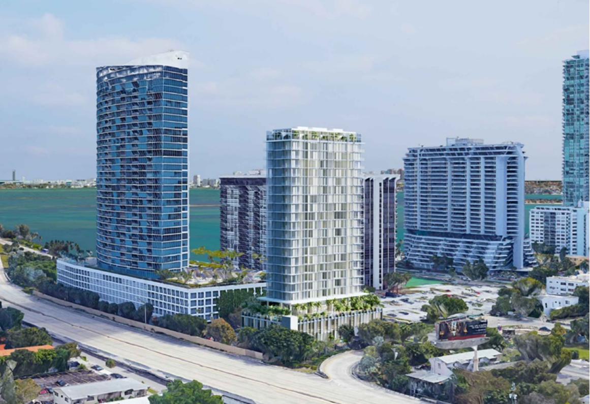 - Visions at Brickell Station Visions at Brickell Station seen from the air — developer rendering