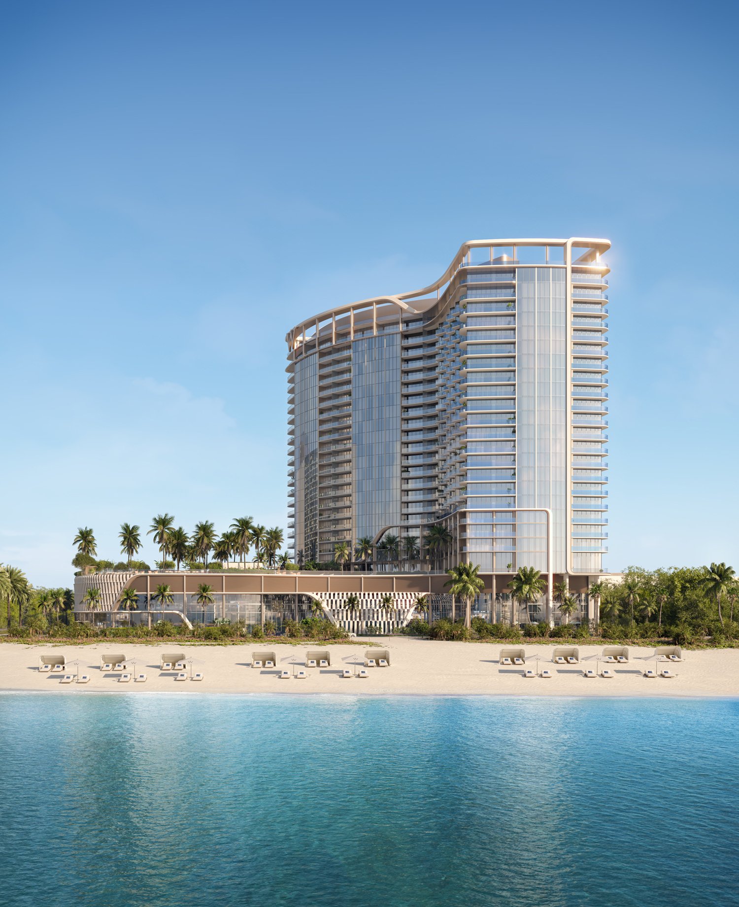 Waldorf Astoria Residences Pompano Beach on the oceanfront — developer rendering