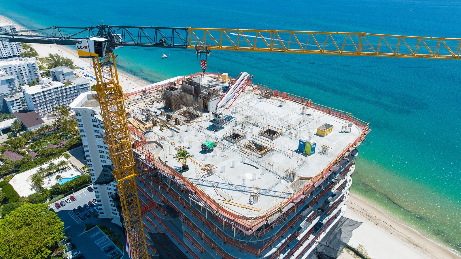 Waldorf Astoria Residences Pompano Beach under construction