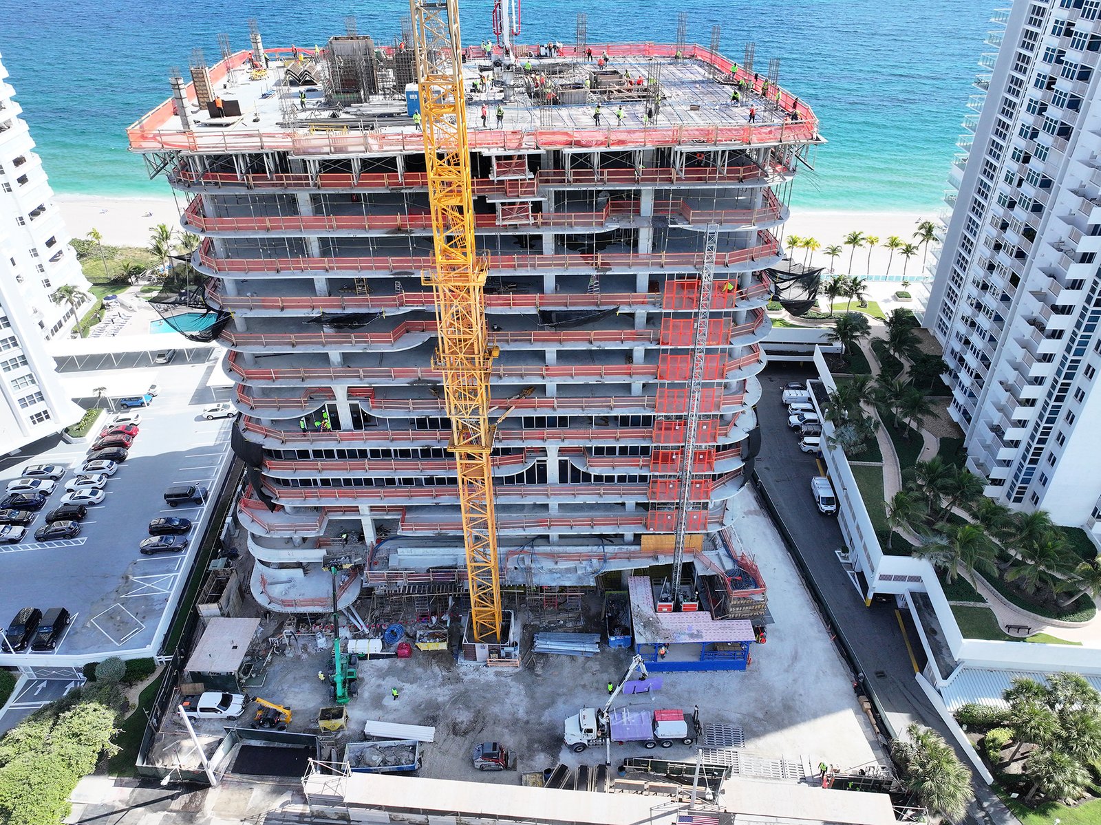 Waldorf Astoria Residences Pompano Beach under construction
