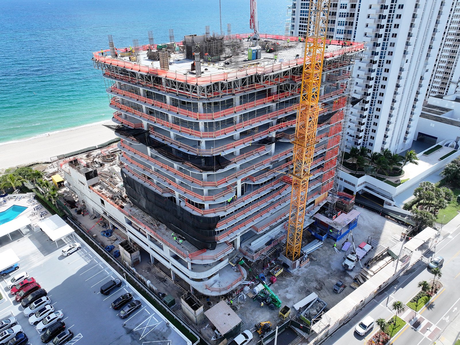 Waldorf Astoria Residences Pompano Beach under construction