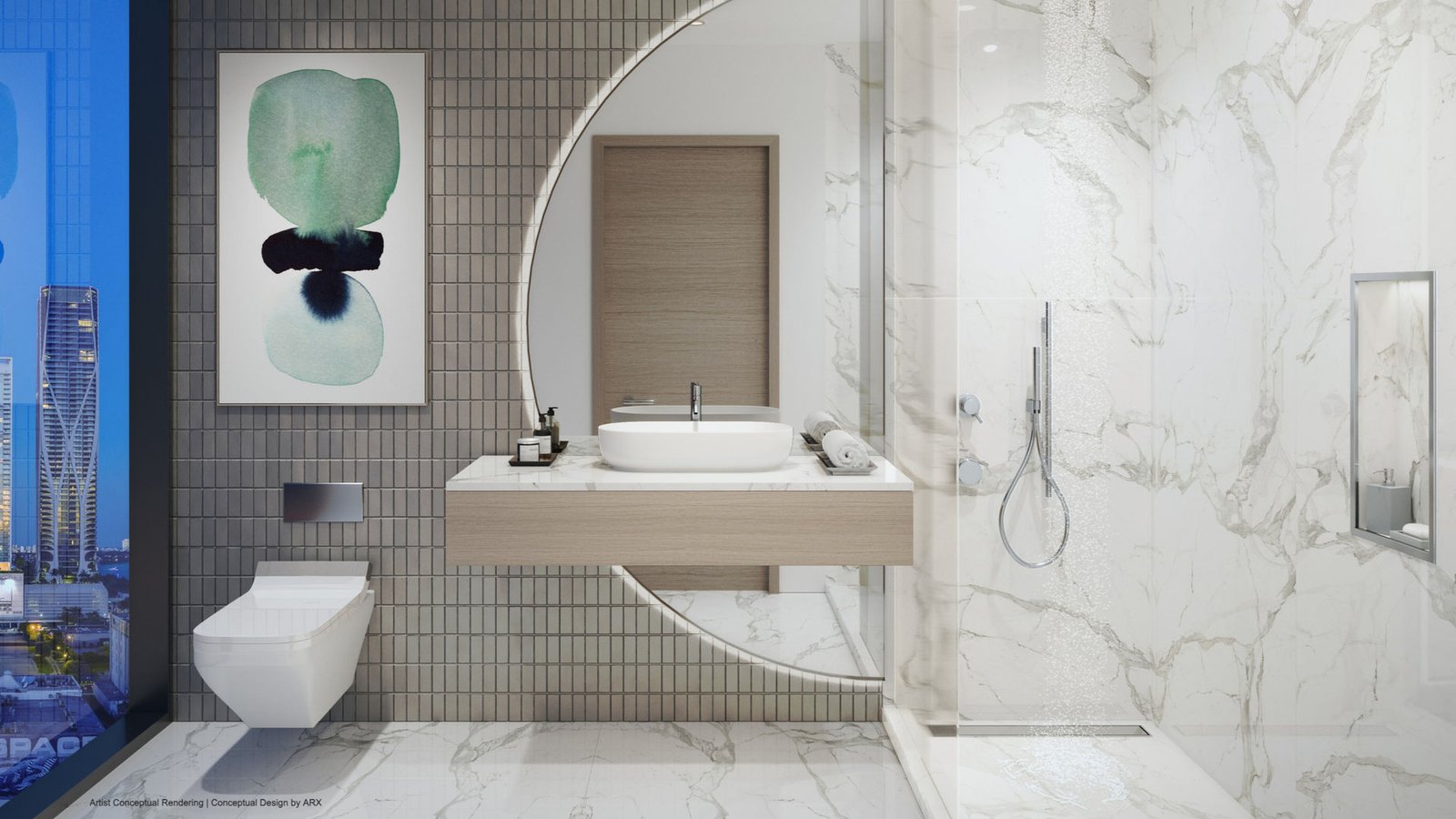 - West Eleventh Residences Miami A residence interior at West Eleventh Residences — developer rendering