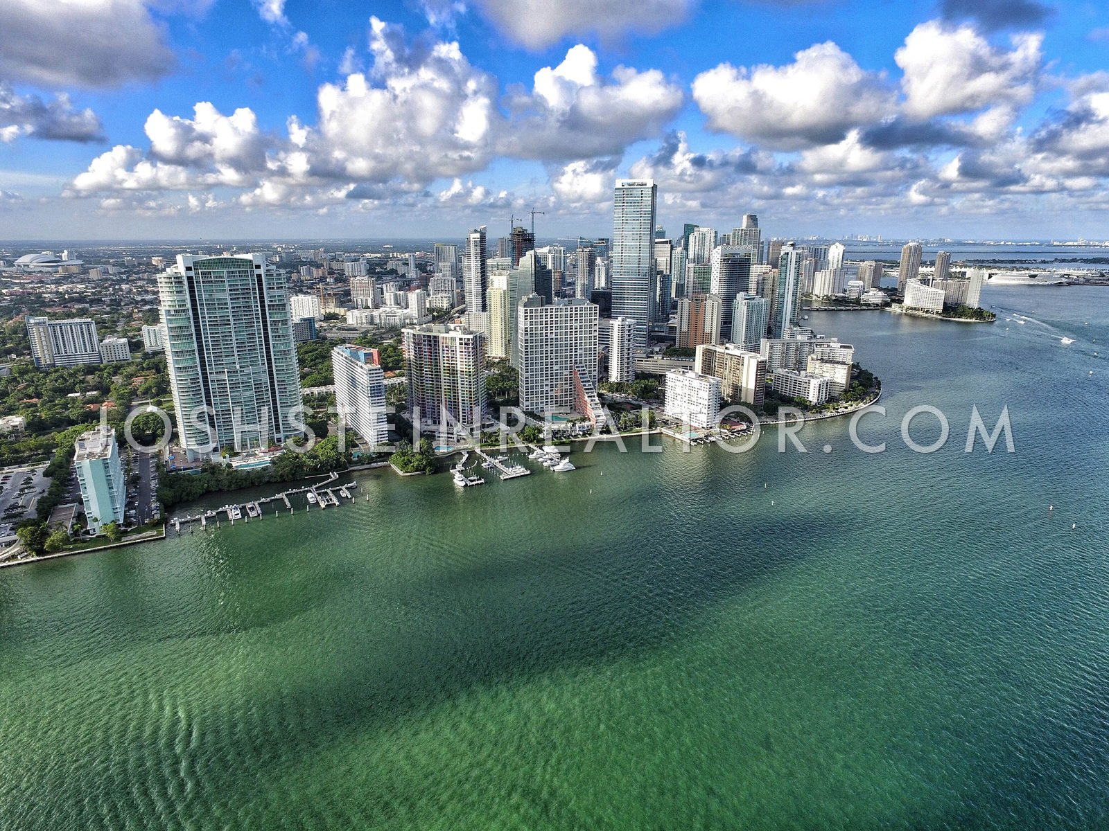 Aerial view of Brickell, Miami