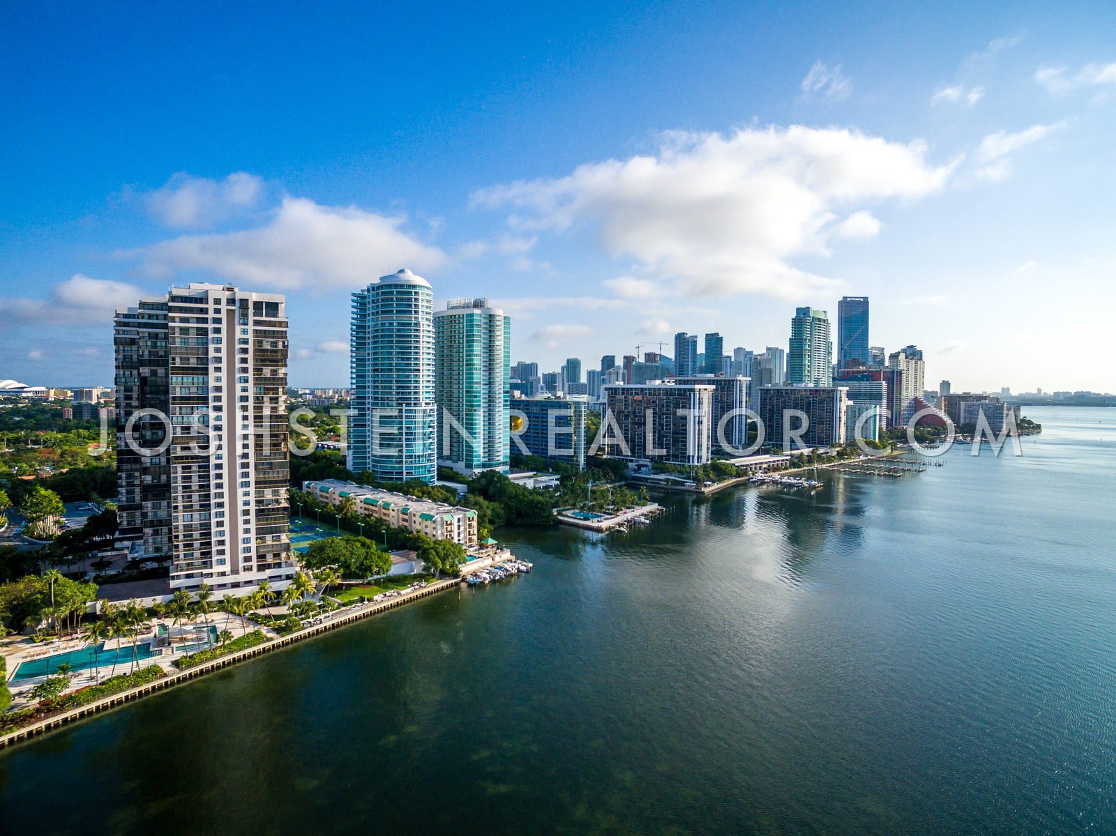 Aerial view of Brickell, Miami