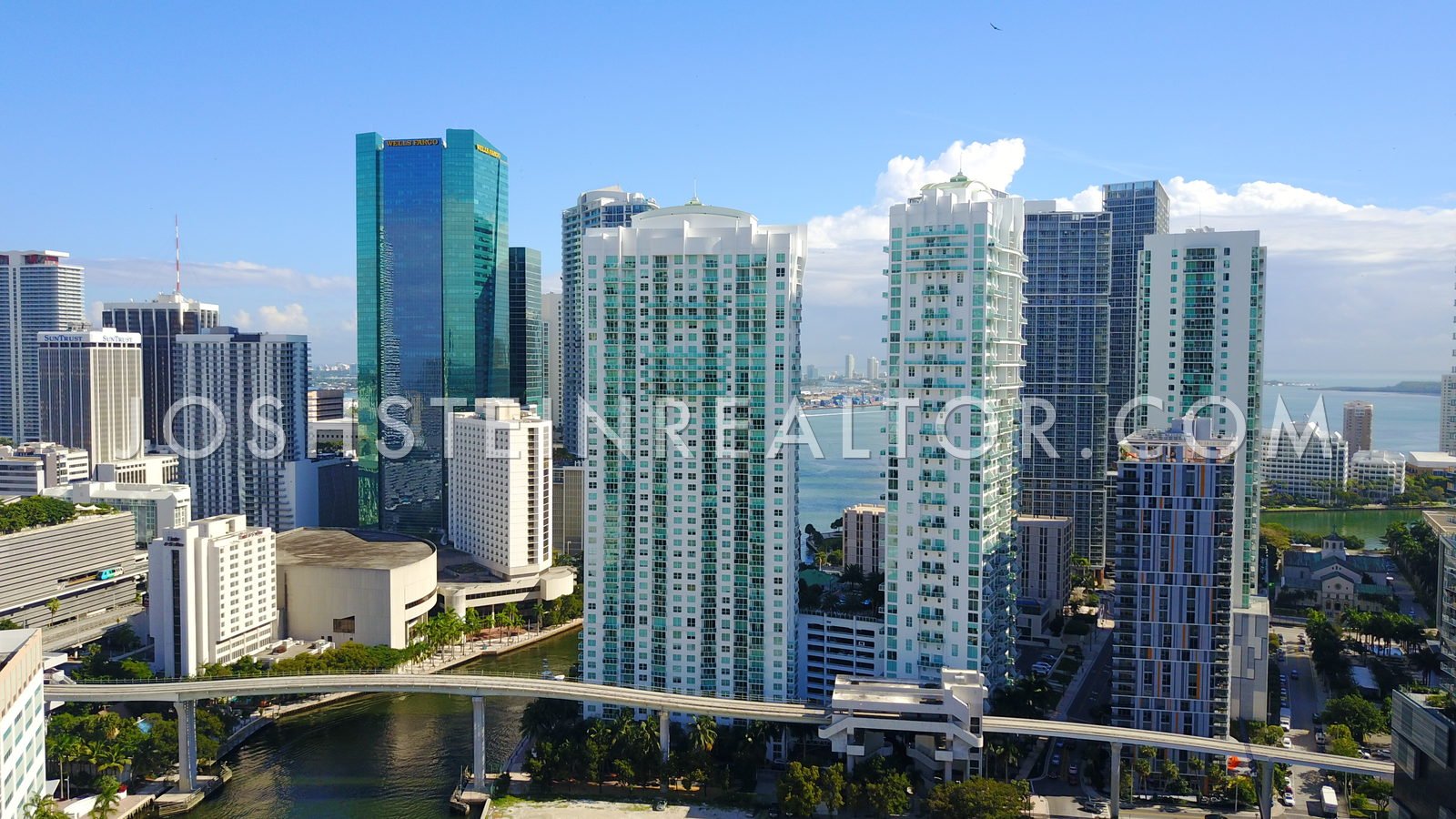Aerial view of Brickell, Miami