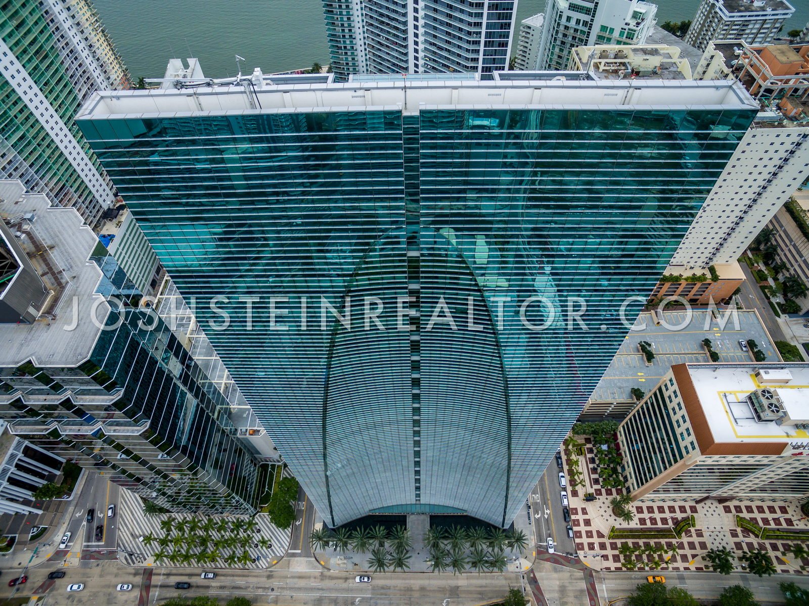 Aerial view of Brickell Arch in Brickell