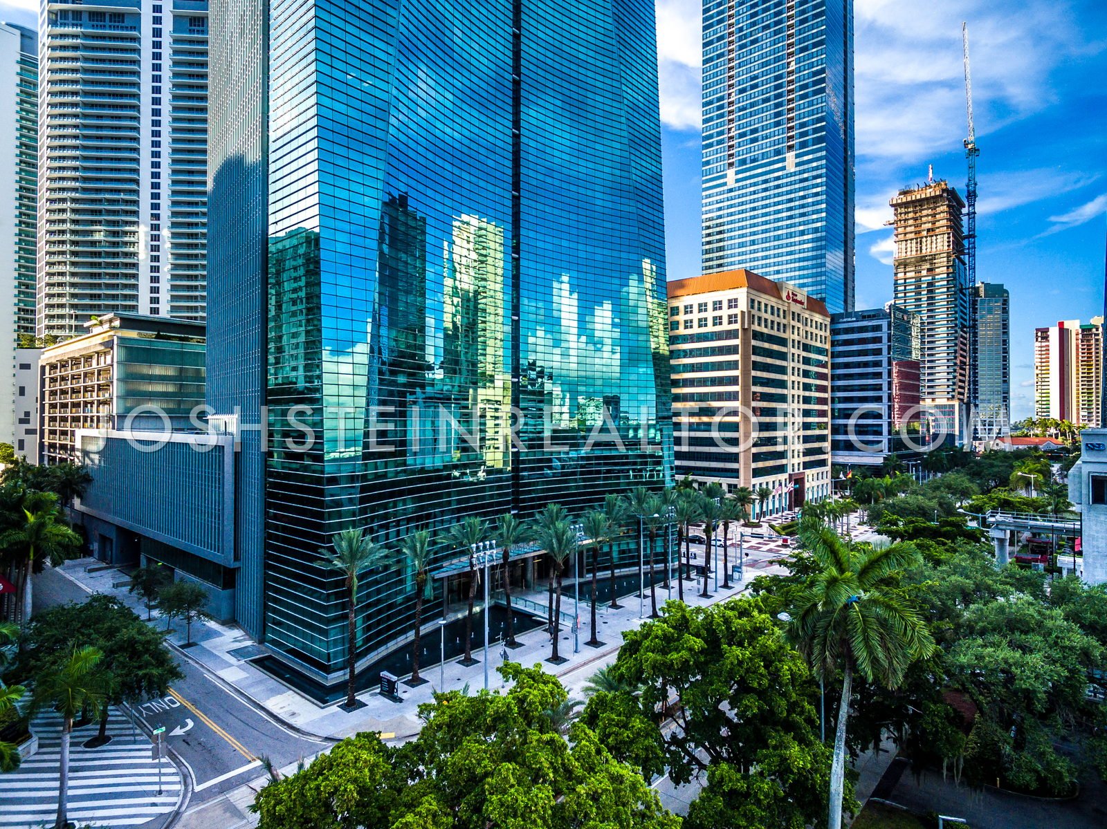 Aerial view of Brickell Arch in Brickell