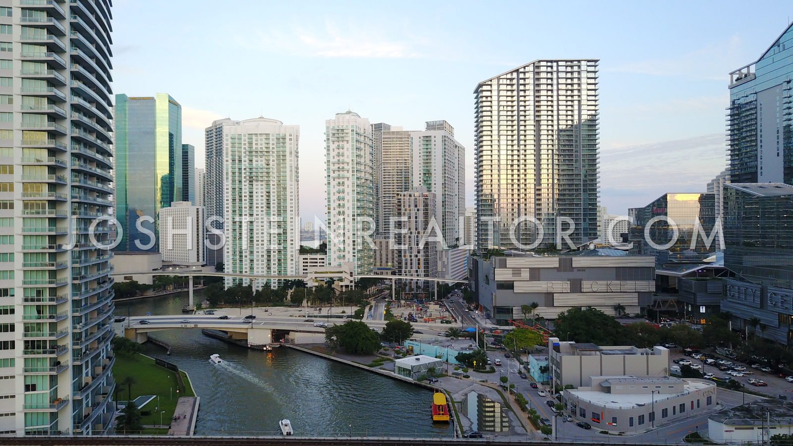 Aerial view of City Centre in Brickell, Miami