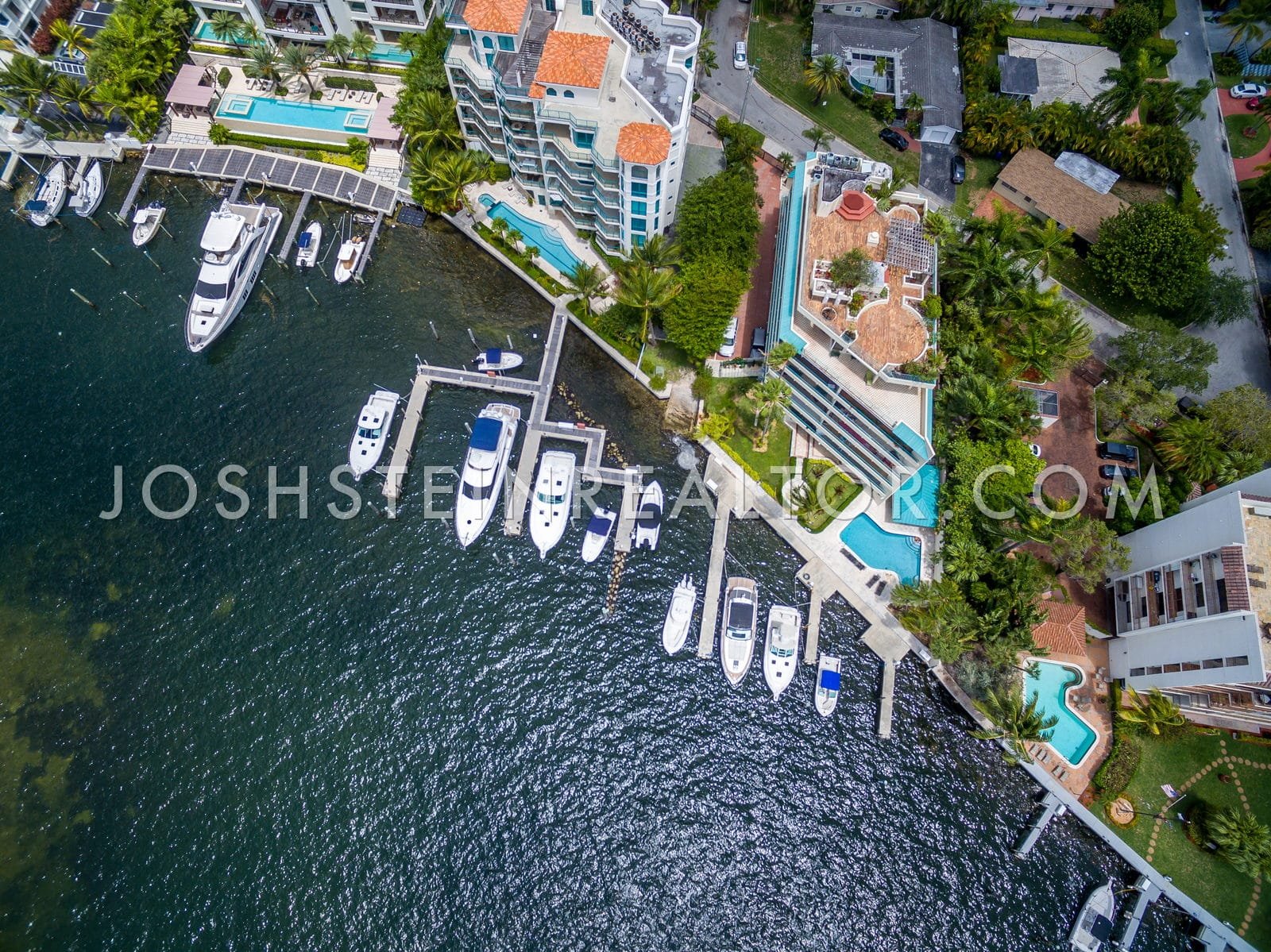 Aerial view of Coconut Grove, Miami