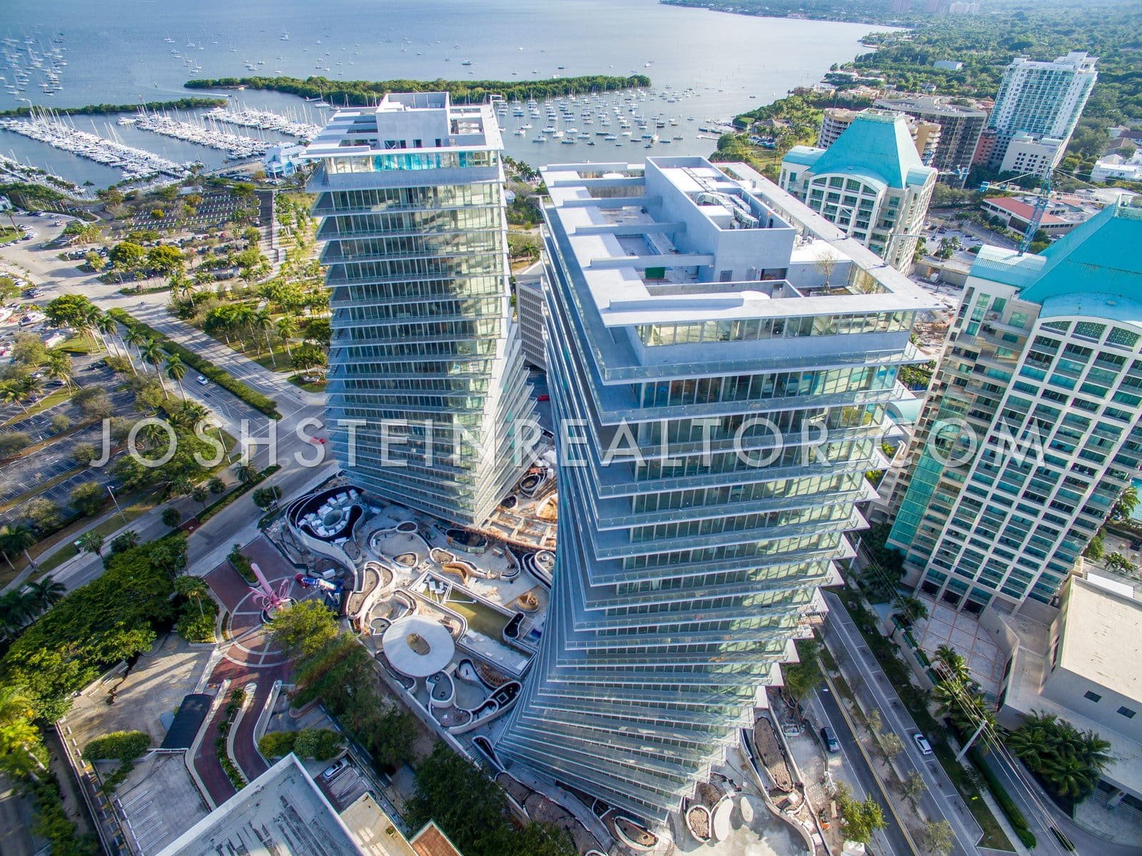 Aerial view of Coconut Grove, Miami