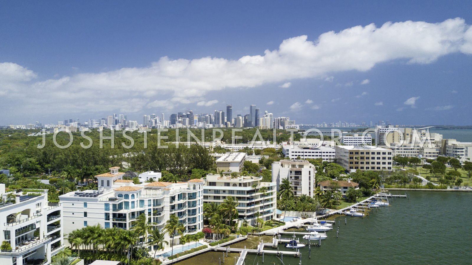 Aerial view of Coconut Grove, Miami